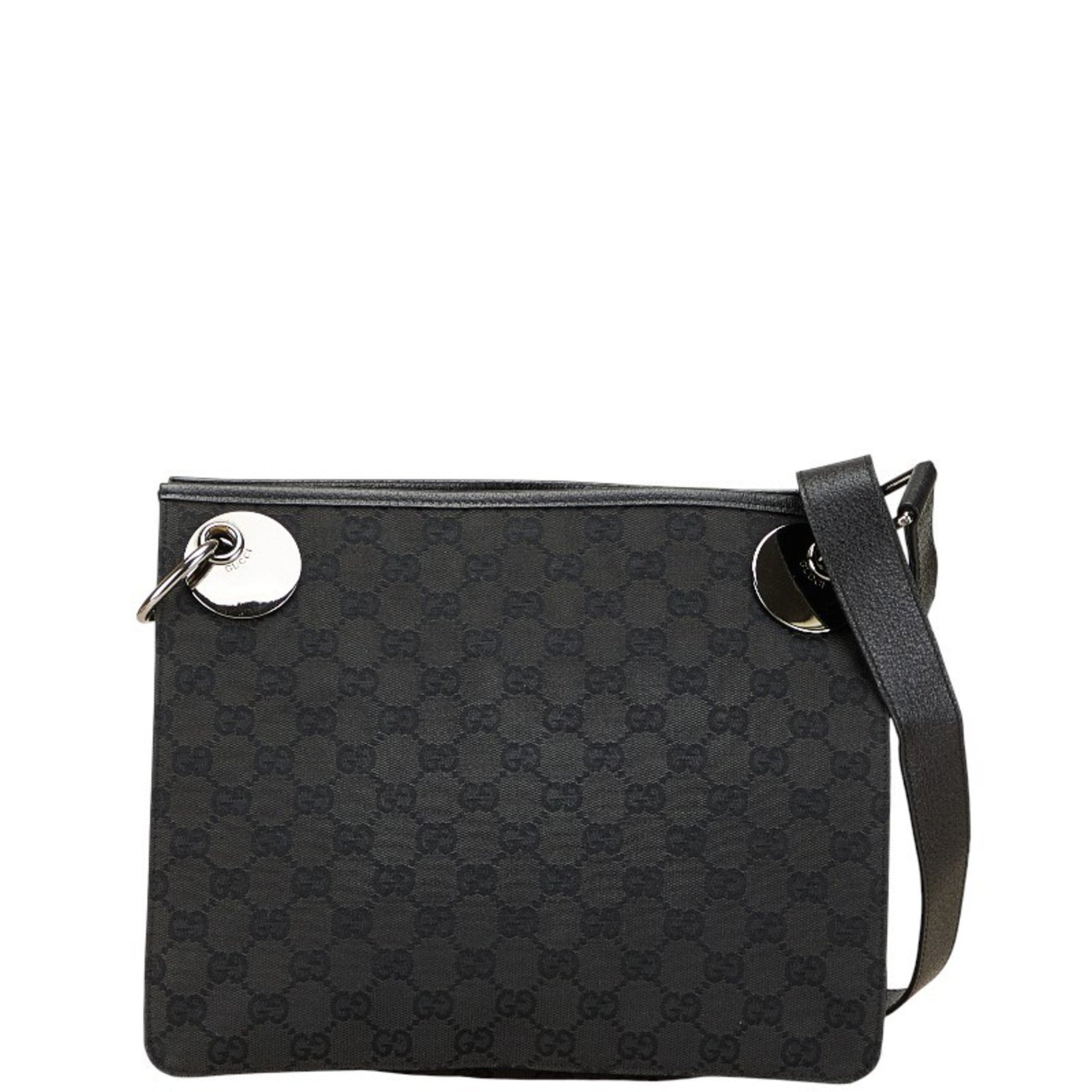 Gucci GG Canvas Shoulder Bag Leather