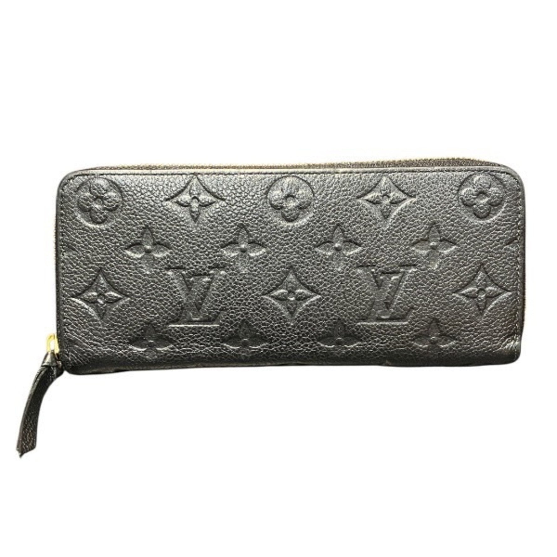 Louis Vuitton Monogram Empreinte Portefeuille Clemence Round Zip Long Wallet