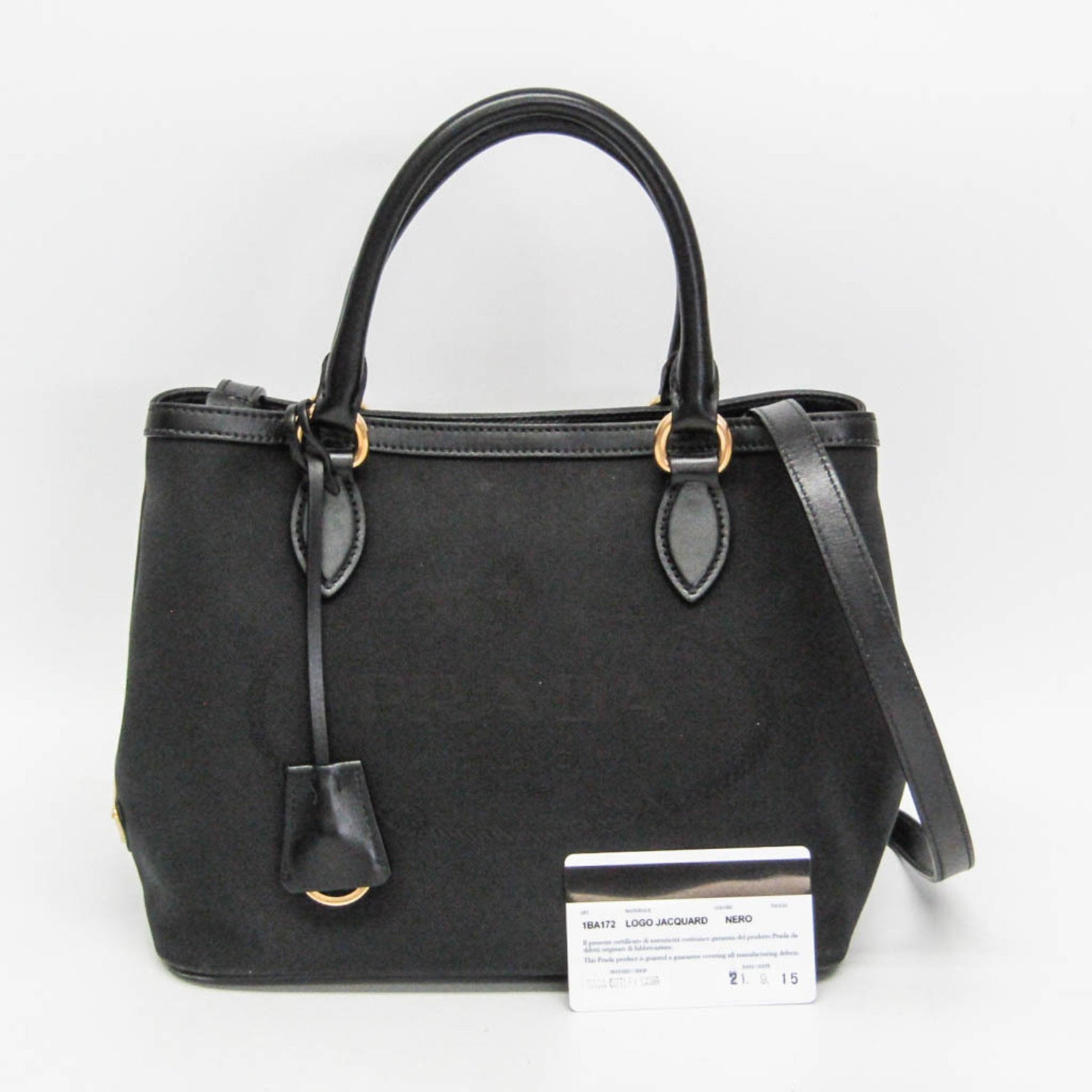 Prada LOGO JACQUARD Leather,Jacquard Handbag,Shoulder Bag