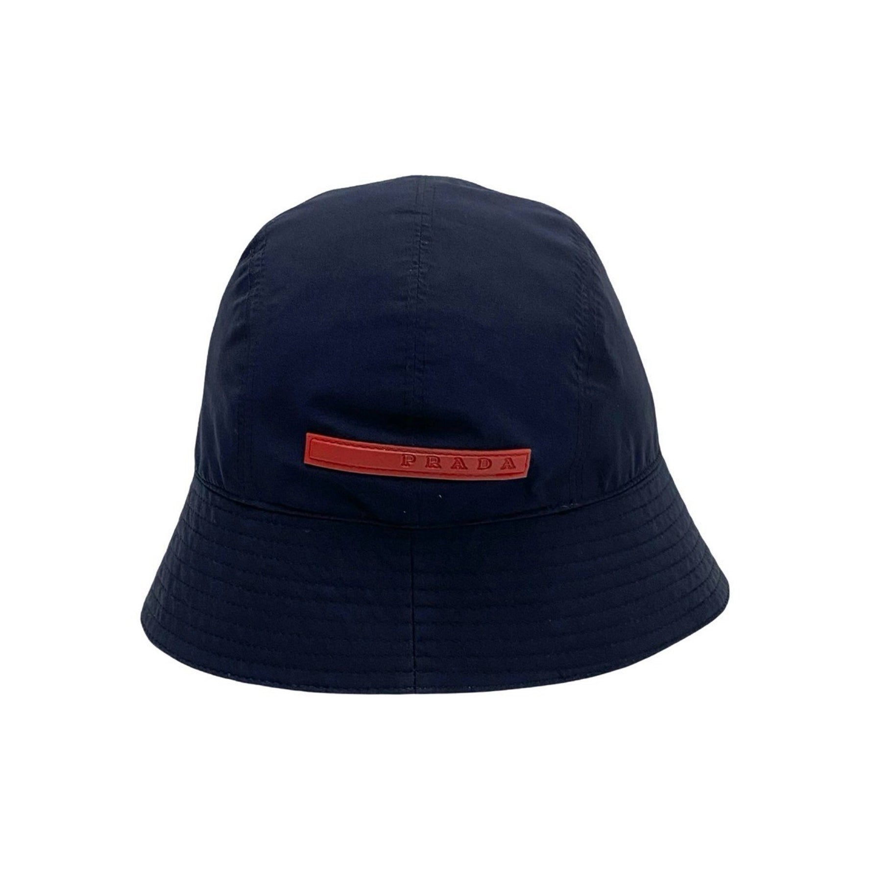 PRADA Sport Logo Bucket Hat, Size M, Men's/Women's, Polyester, Blue