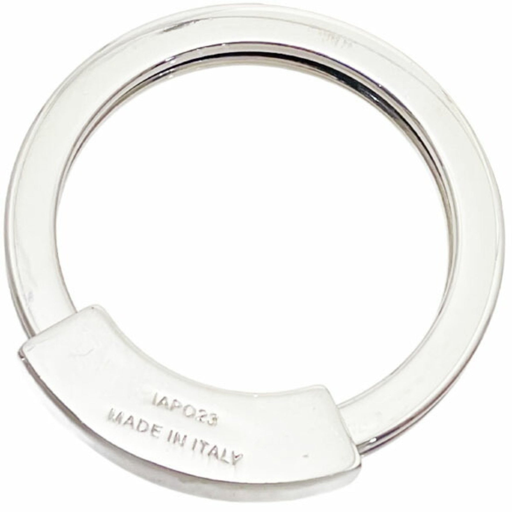 Prada Keychain Key Ring Hook Charm Bag NICHEL SMALTO MAIS