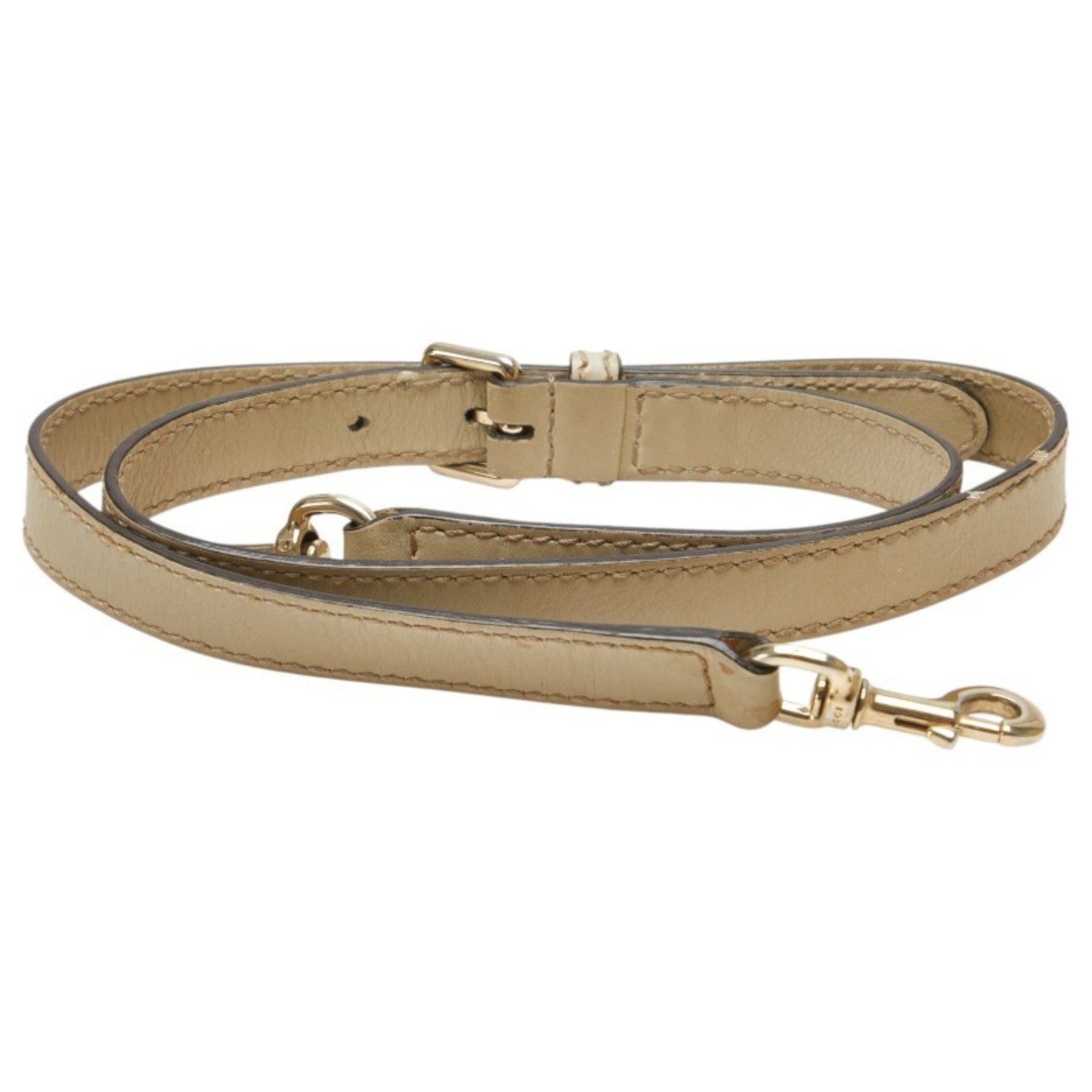 Gucci Shoulder Strap, Greige Leather
