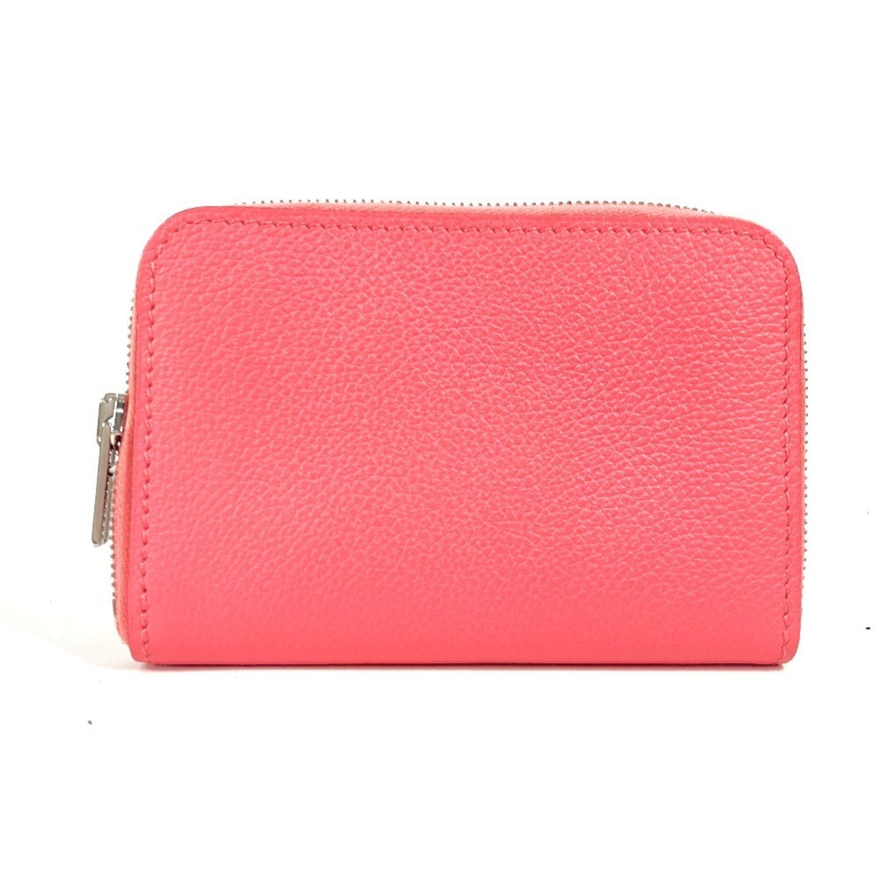 HERMES Zip Ango Wallet, Coin Purse, Round Zipper, Wallet/Coin Case, Leather, Like New