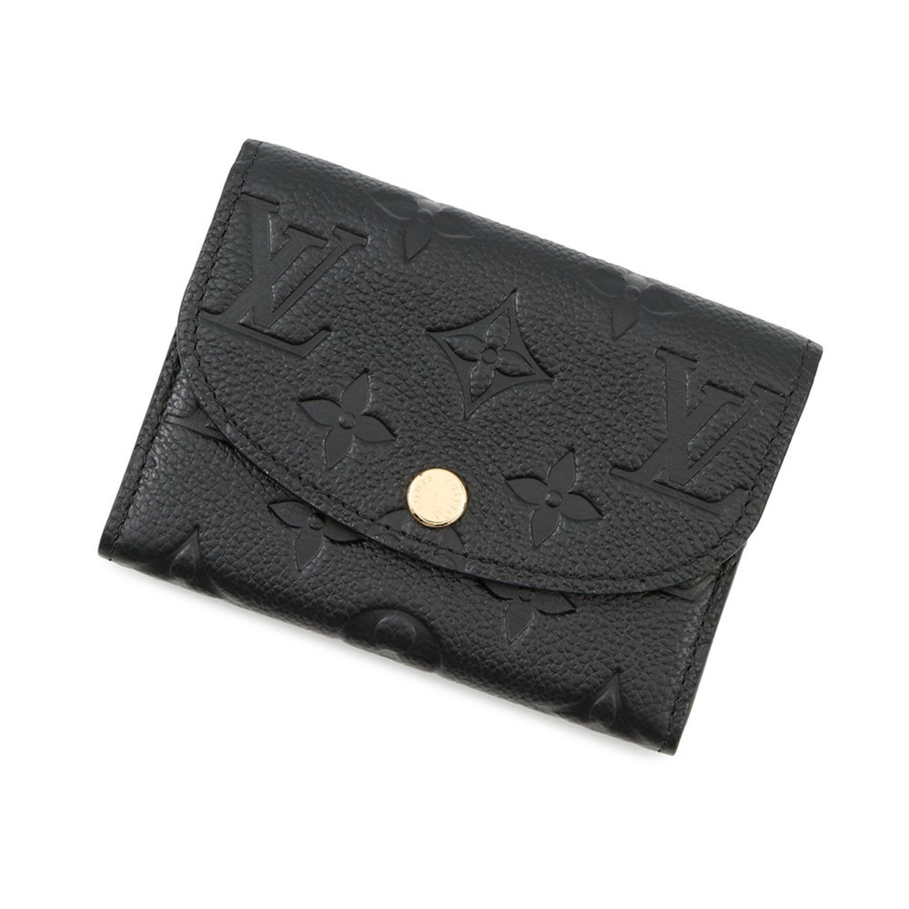Louis Vuitton Wallet/Coin Case Monogram Empreinte Porte Monnaie Rosalie LOUIS VUITTON Black Coin Purse