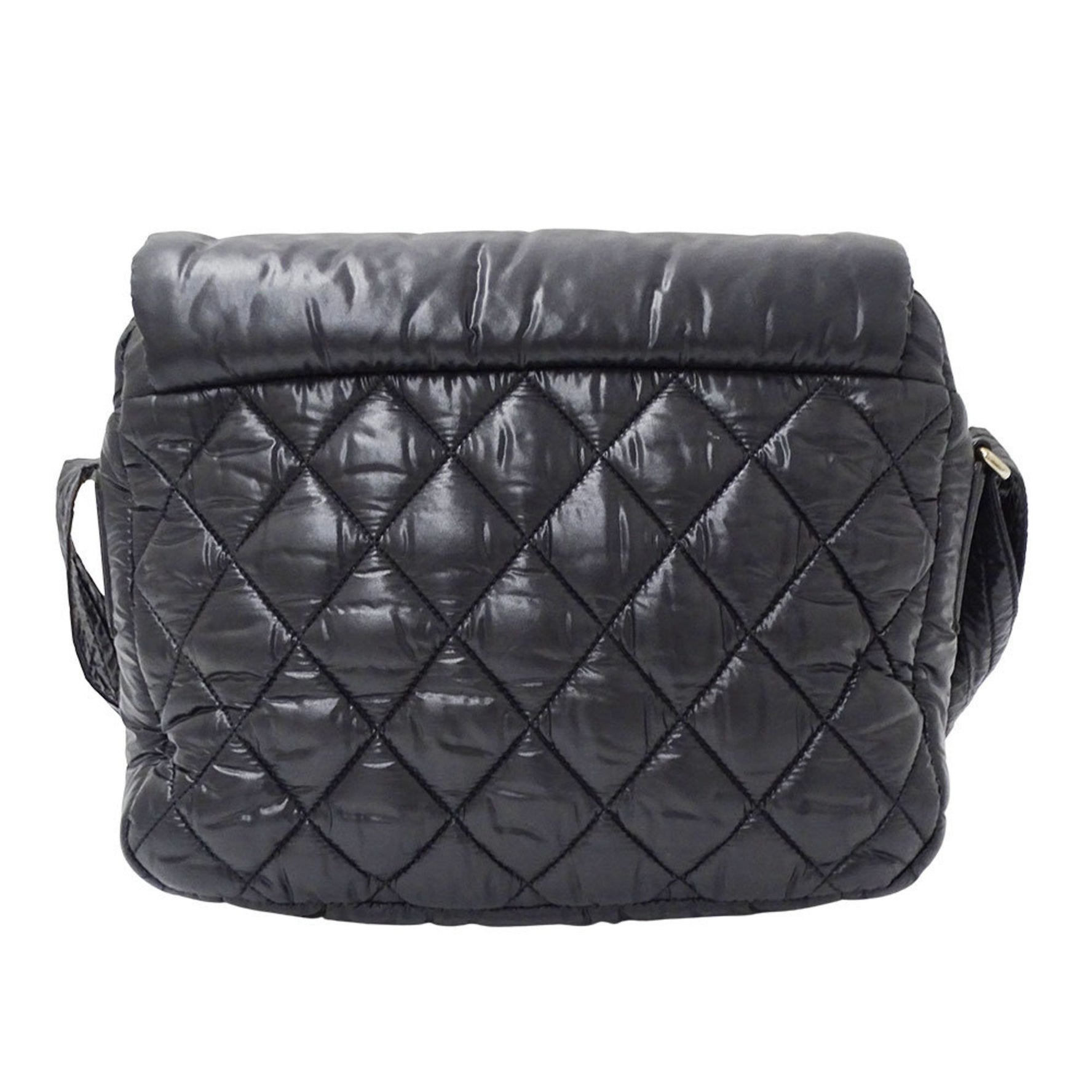 Chanel Coco Cocoon Shoulder Bag in Nylon with Silver Hardware, Quilted Design