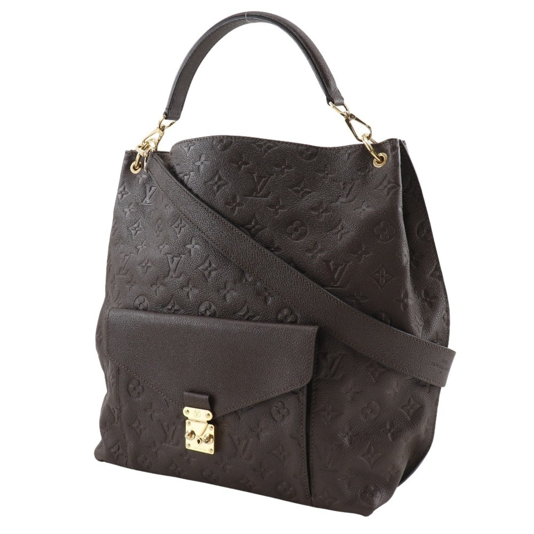 Louis Vuitton Metis Shoulder Bag Monogram Empreinte Terre 2013 Brown