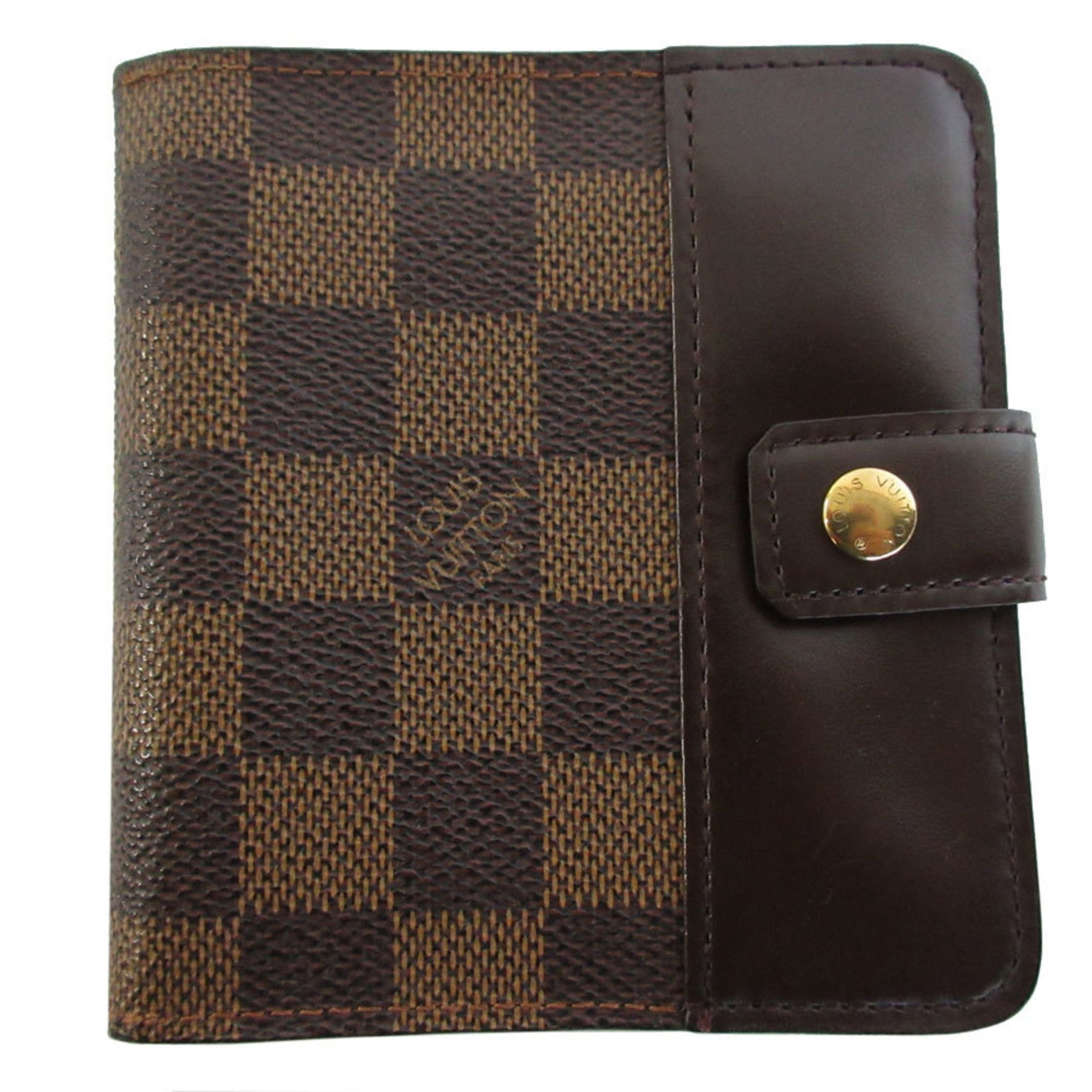 Louis Vuitton Bi-fold wallet Damier Compact Zip canvas Gold