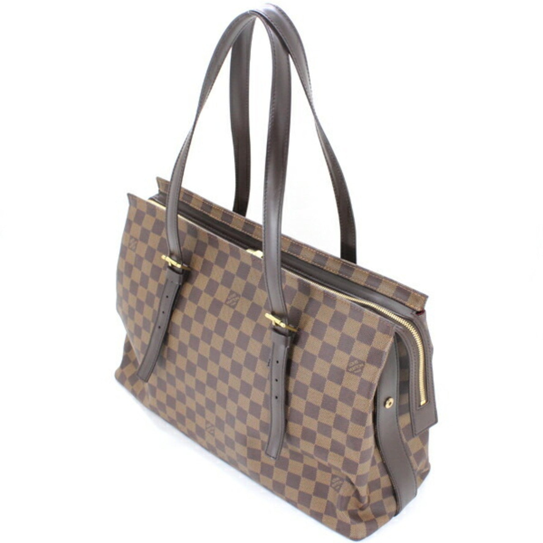 Louis Vuitton Bag Chelsea Damier Tote Shoulder Brown