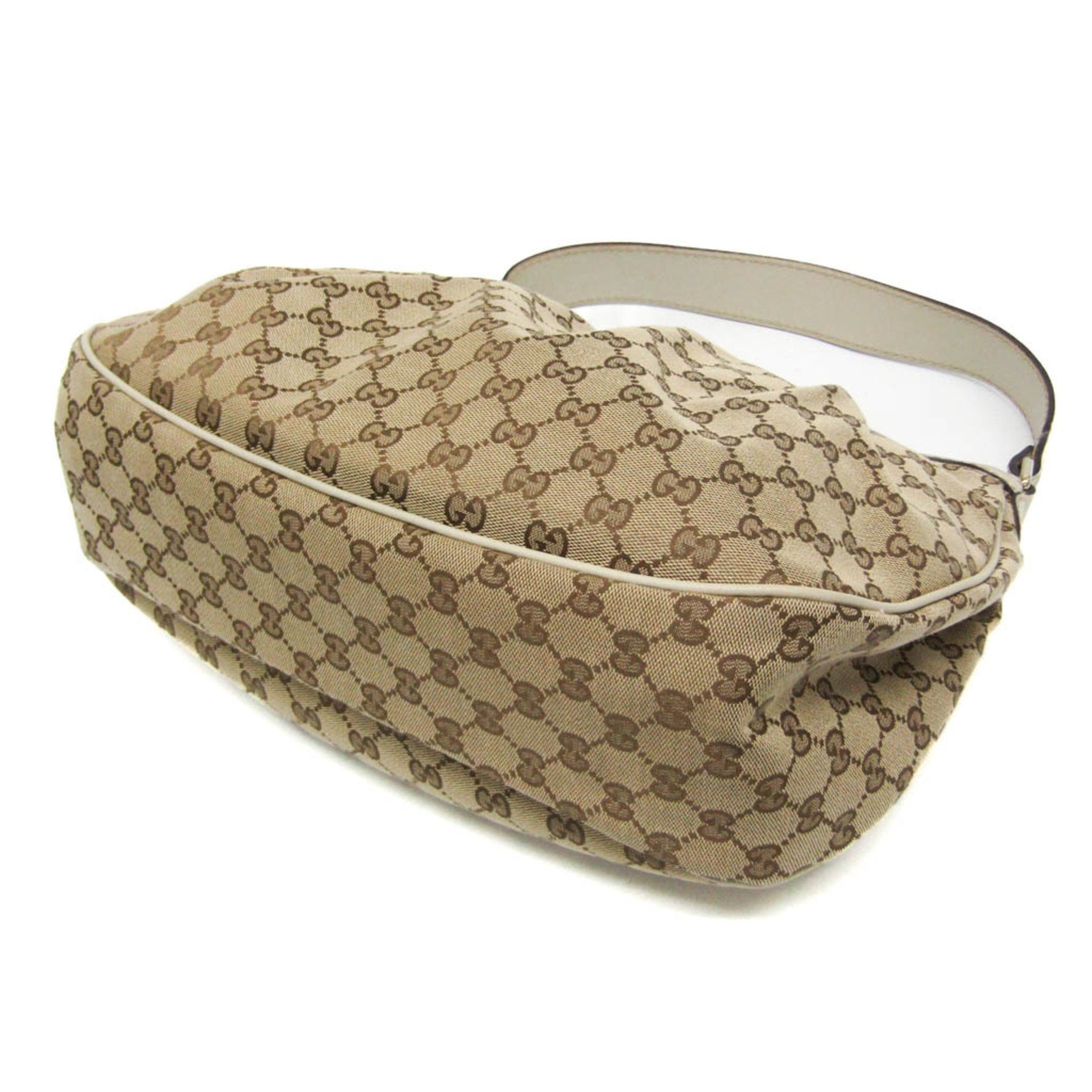 Gucci Sukey Leather,GG Canvas Shoulder Bag,Tote Bag Beige,Cream