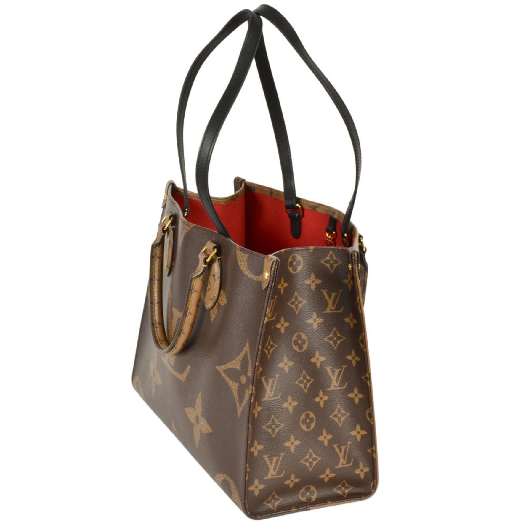 LOUIS VUITTON On the Go MM Tote Bag Monogram Giant Reverse