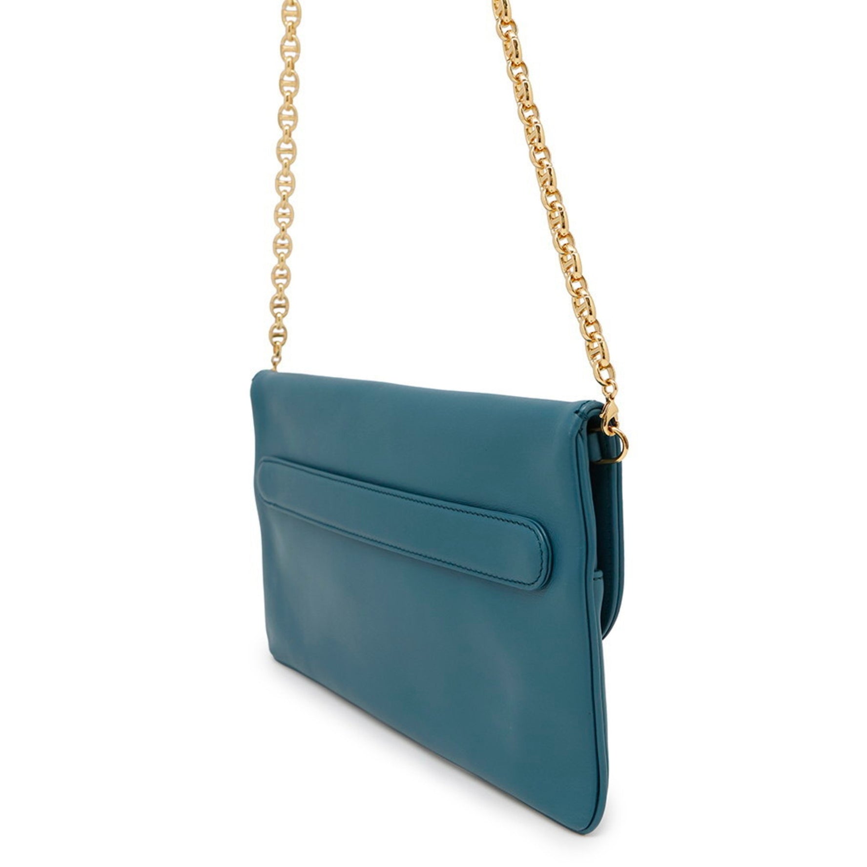 Christian Dior Chain Shoulder Bag DOUBLE Leather Clutch
