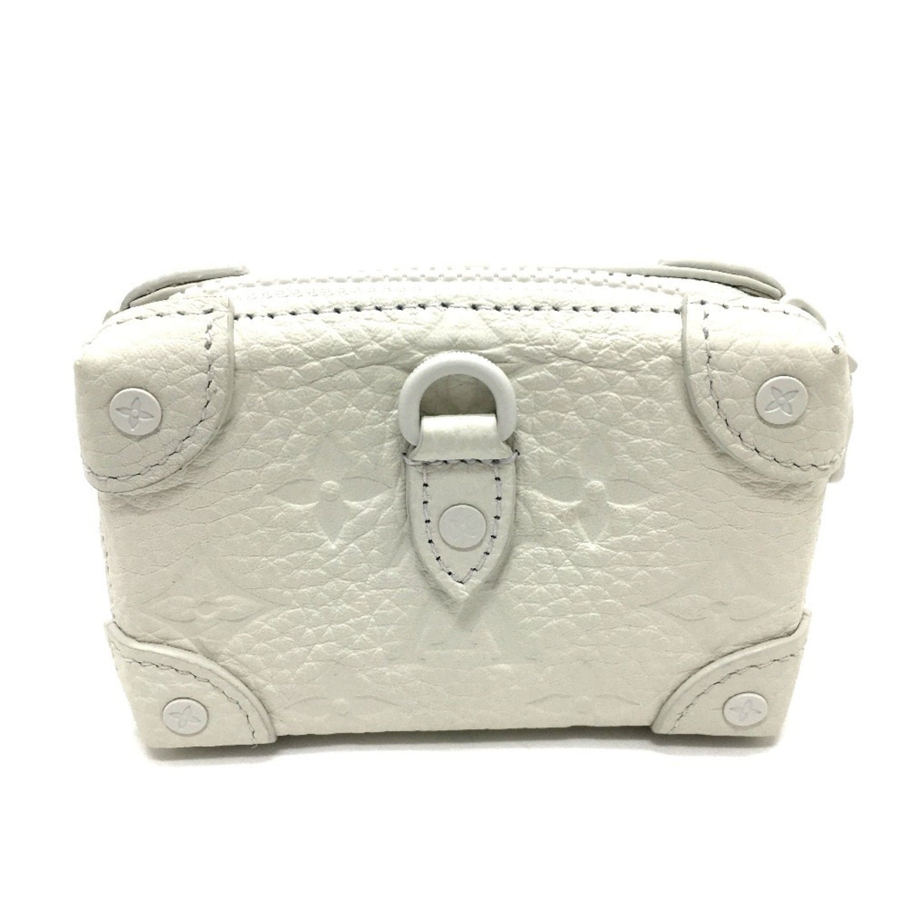 Louis Vuitton Monogram LV Friend Print Neck Soft Trunk Tri-fold Wallet Taurillon Leather Men's