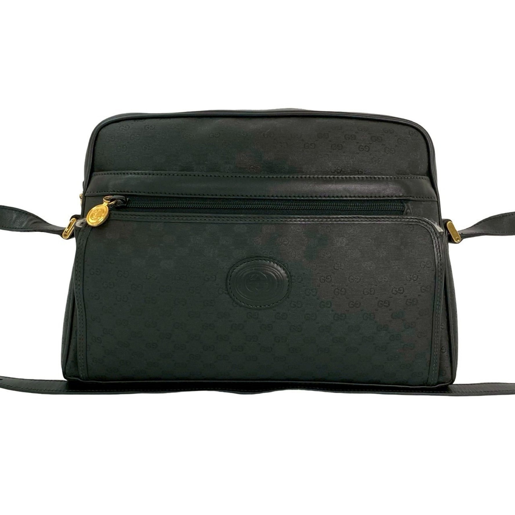 GUCCI Vintage Micro GG Logo Leather Shoulder Bag/Pochette in
