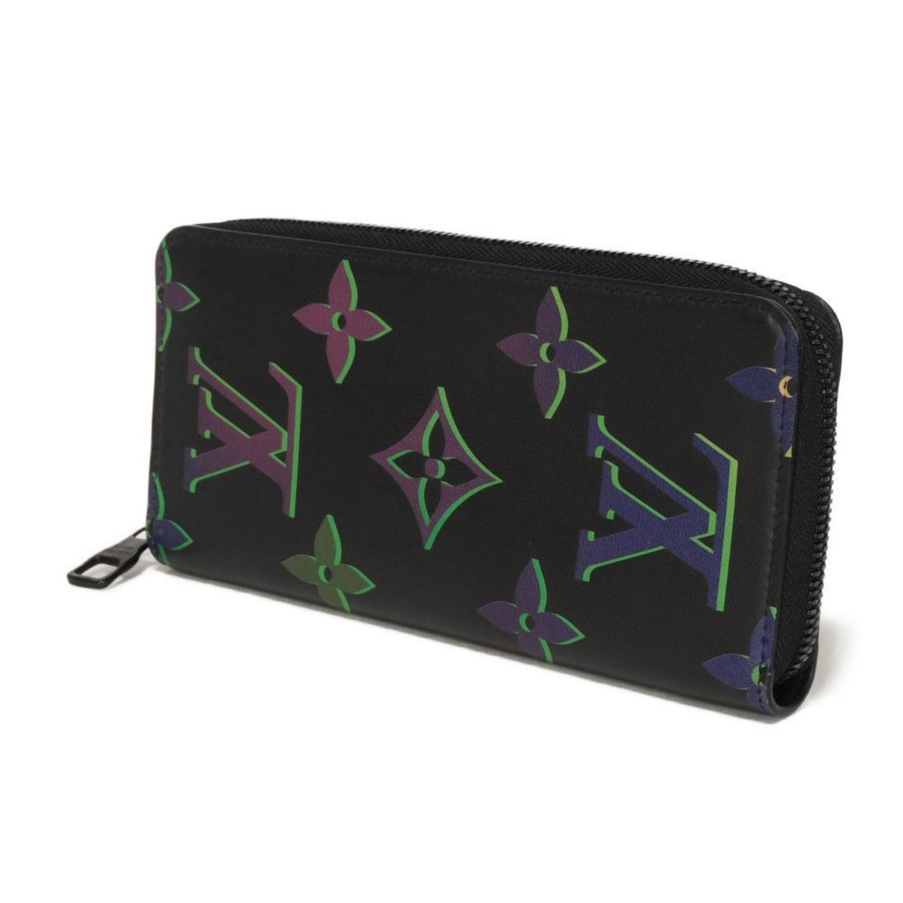 Louis Vuitton Zippy Wallet Vertical, Japan Exclusive, Multicolor, RFID, Monogram, Spotlight, Noir, Long Bill