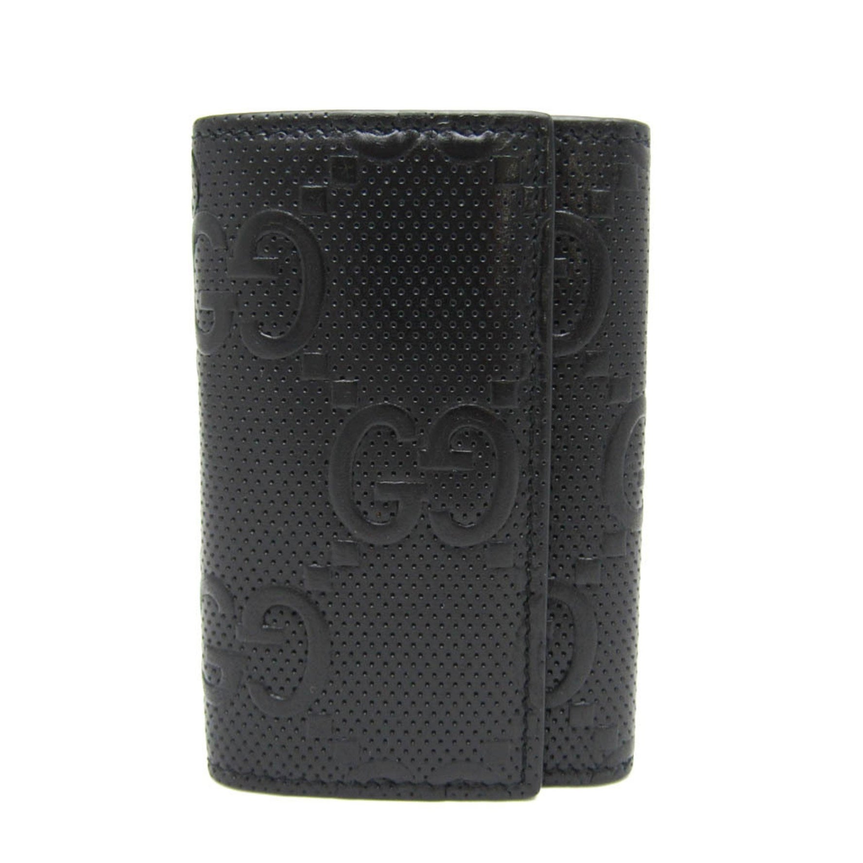 Gucci GG Embossed Men,Women Leather Key Case