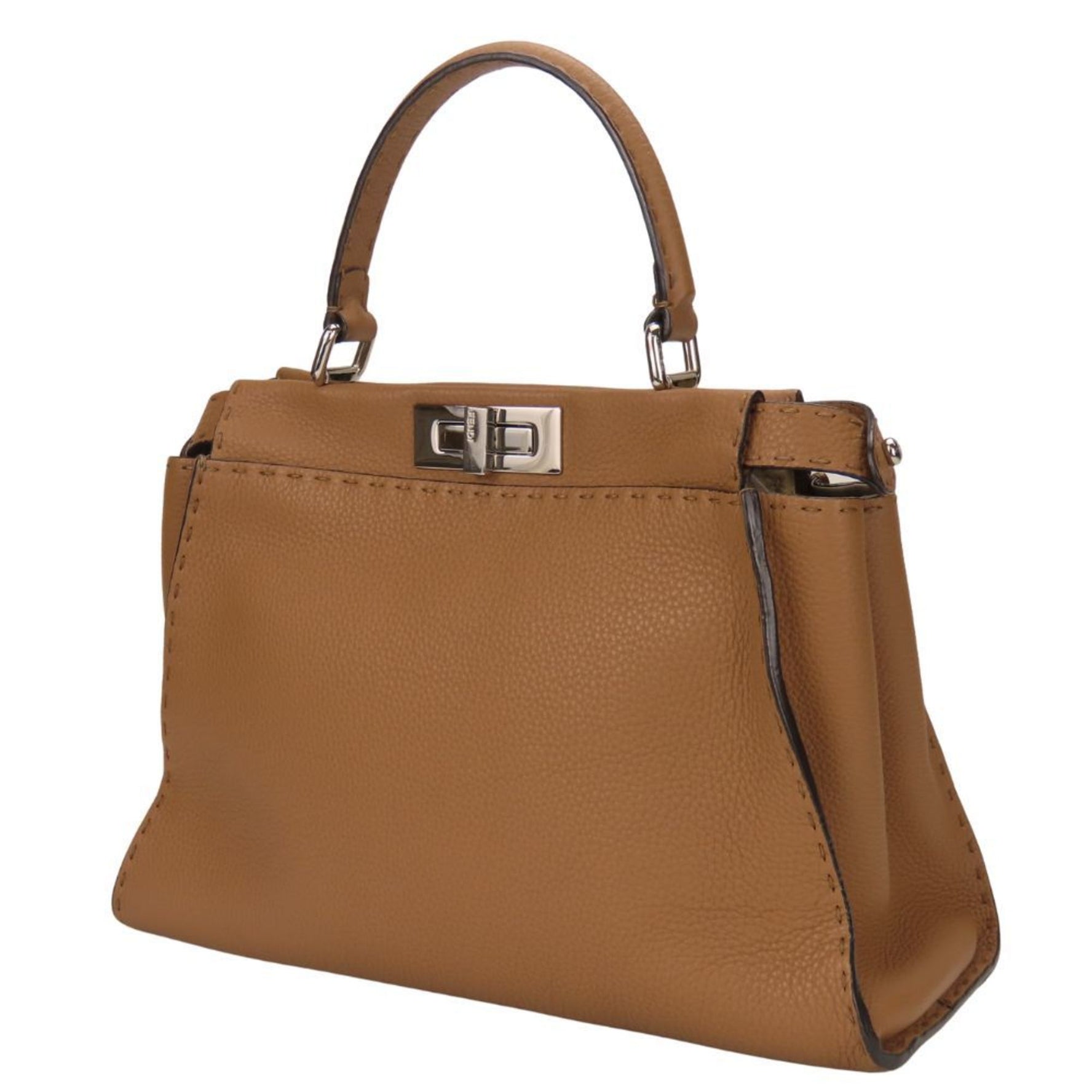 FENDI Handbag Peekaboo Selleria Leather Shoulder Bag