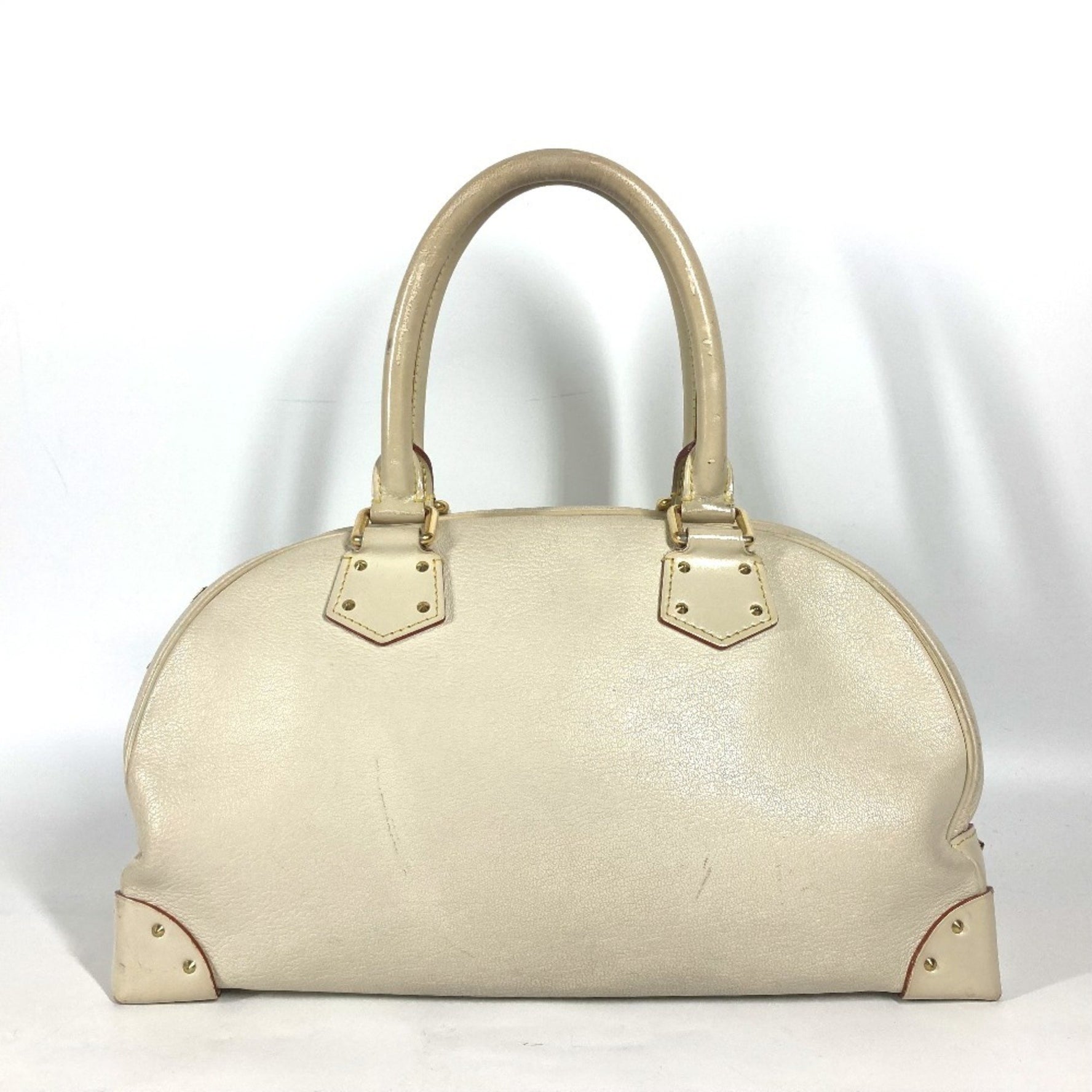 Louis Vuitton Suhali Superb Boston Bag Shoulder Leather Blanc White