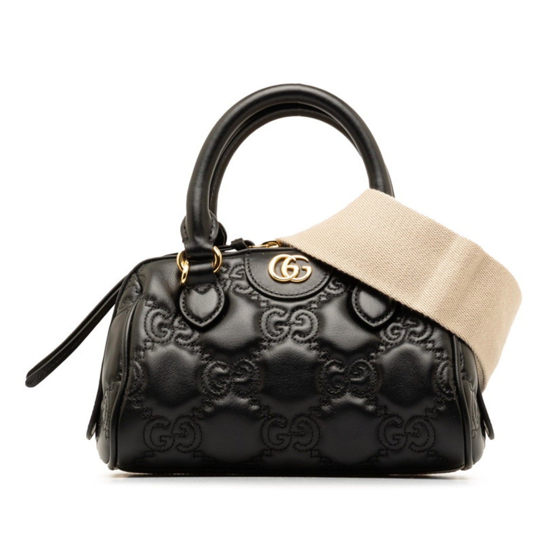 Gucci GG Matelasse Quilted Medium Handbag Shoulder Bag Leather