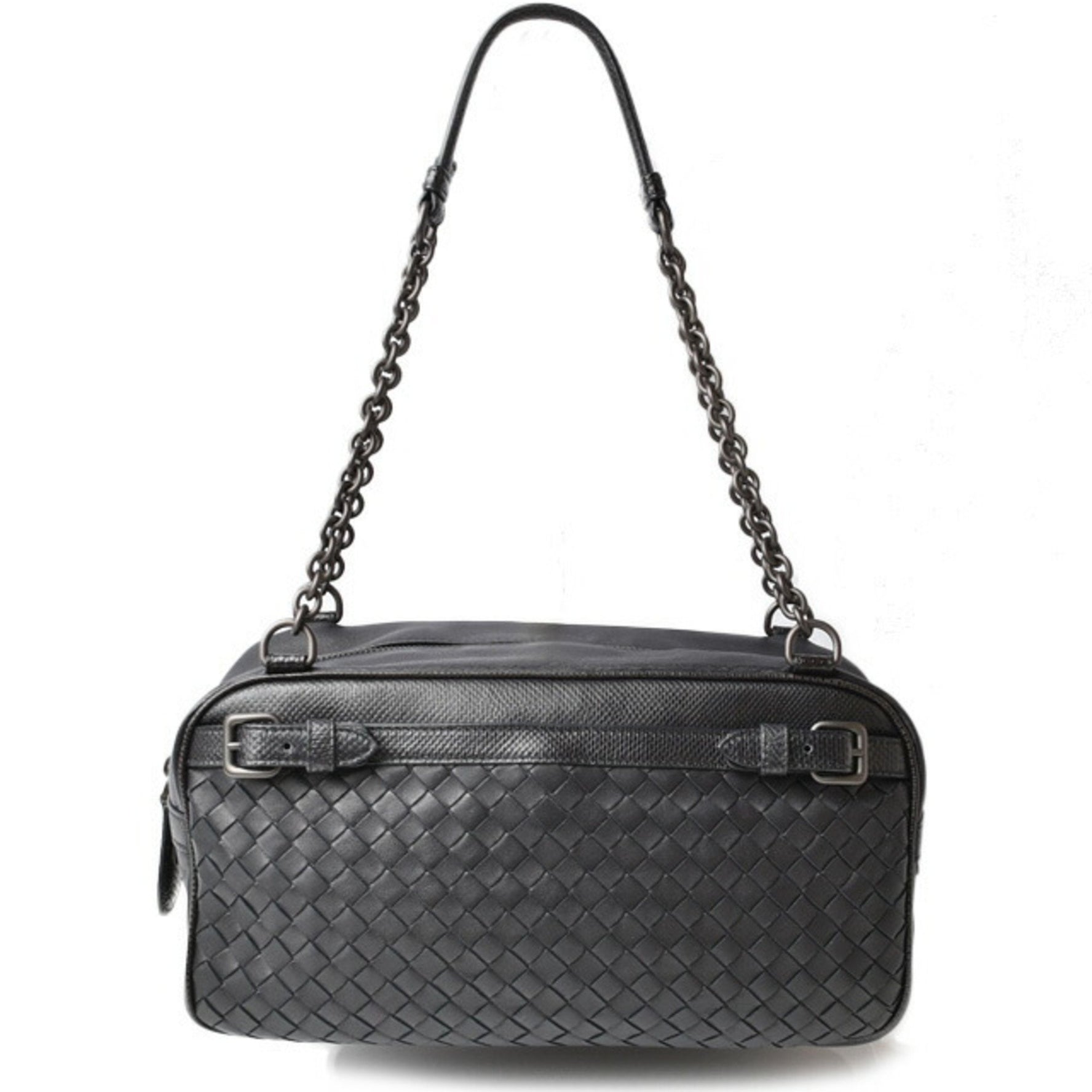 Bottega Veneta shoulder bag chain BOTTEGA VENETA intrecciato embossed leather