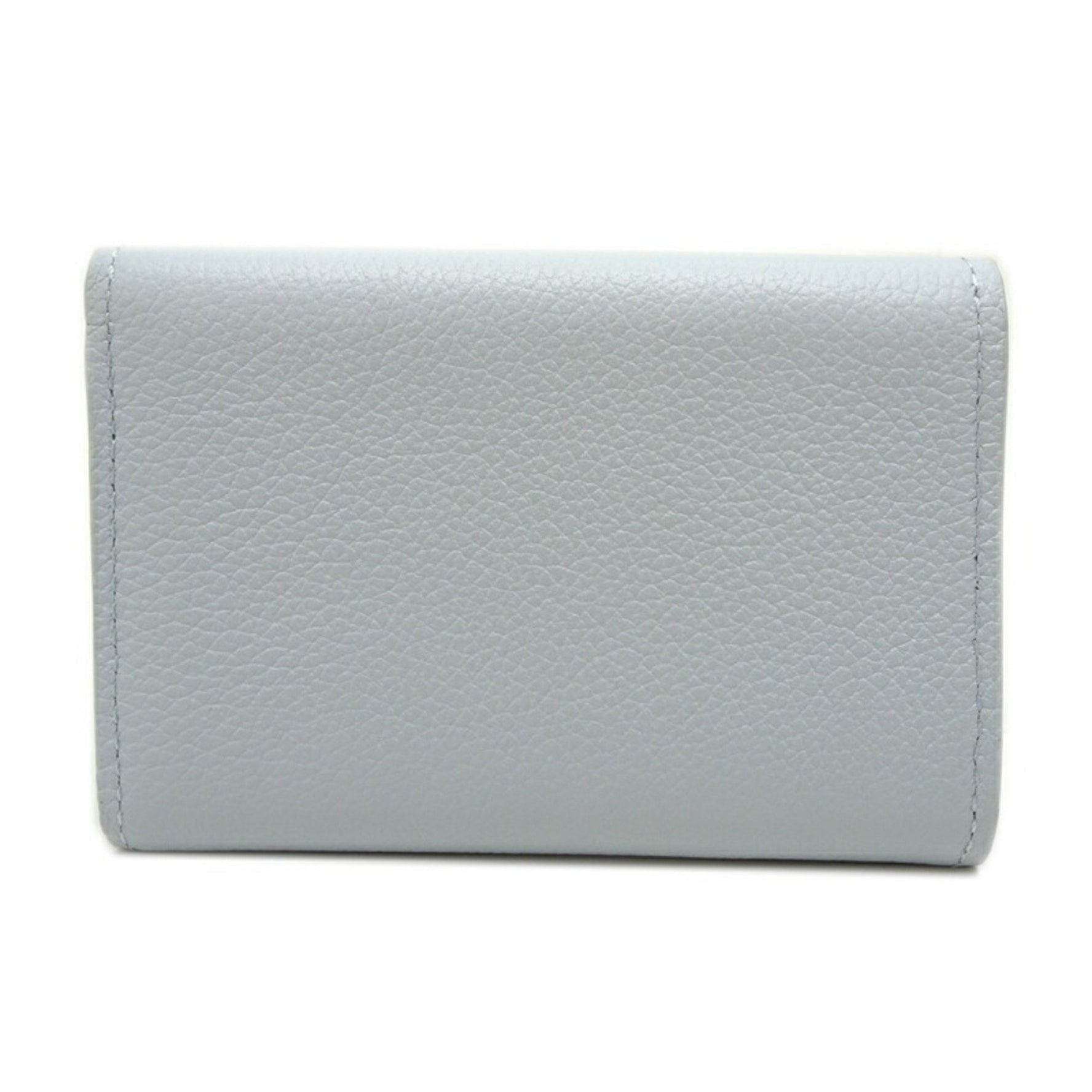 Louis Vuitton Portefeuille Rock Mini Personalized "N" Bifold Wallet (Light Blue Leather)