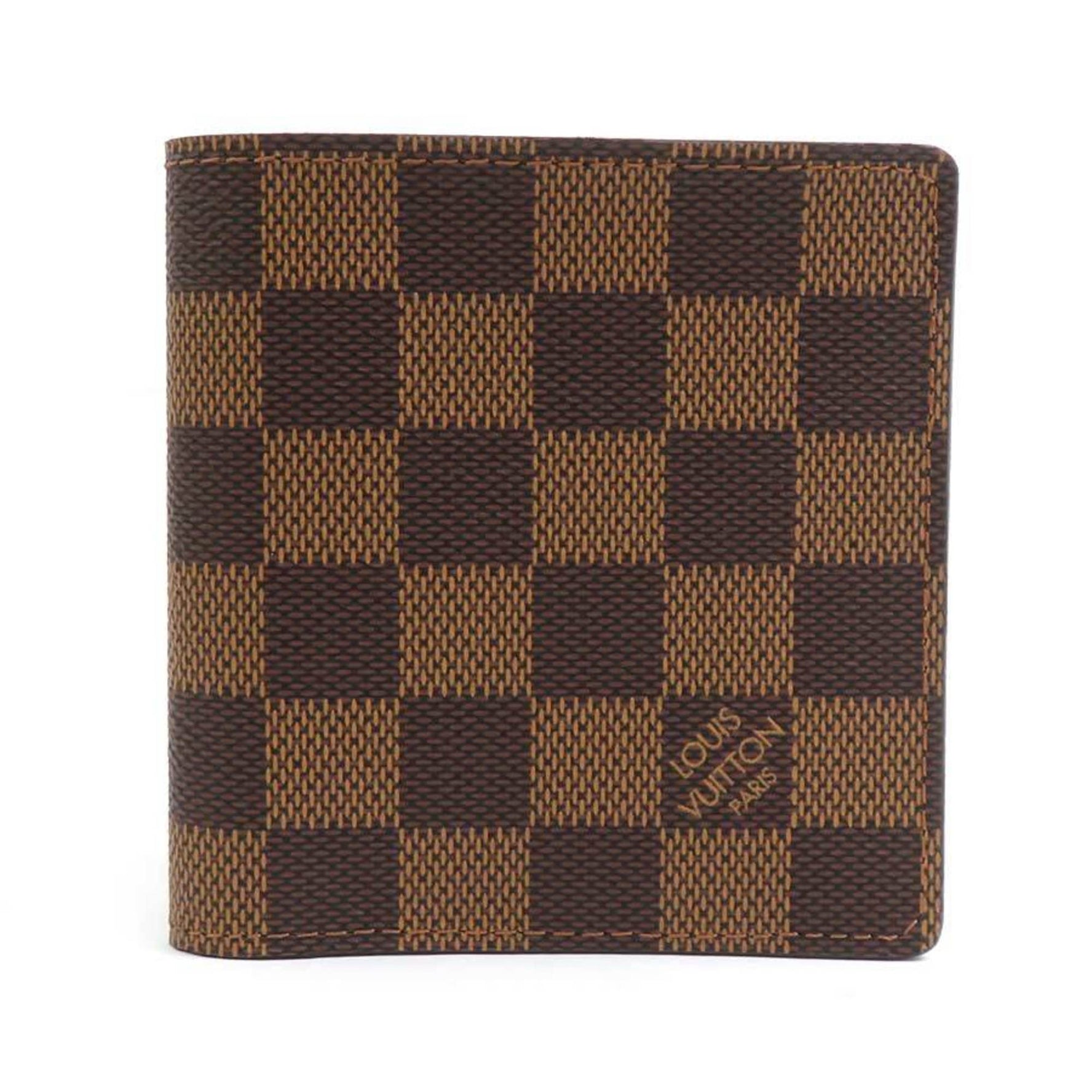 Louis Vuitton Damier Canvas Wallet, Porte-Biere, 6 Carte de Credit, Canvas