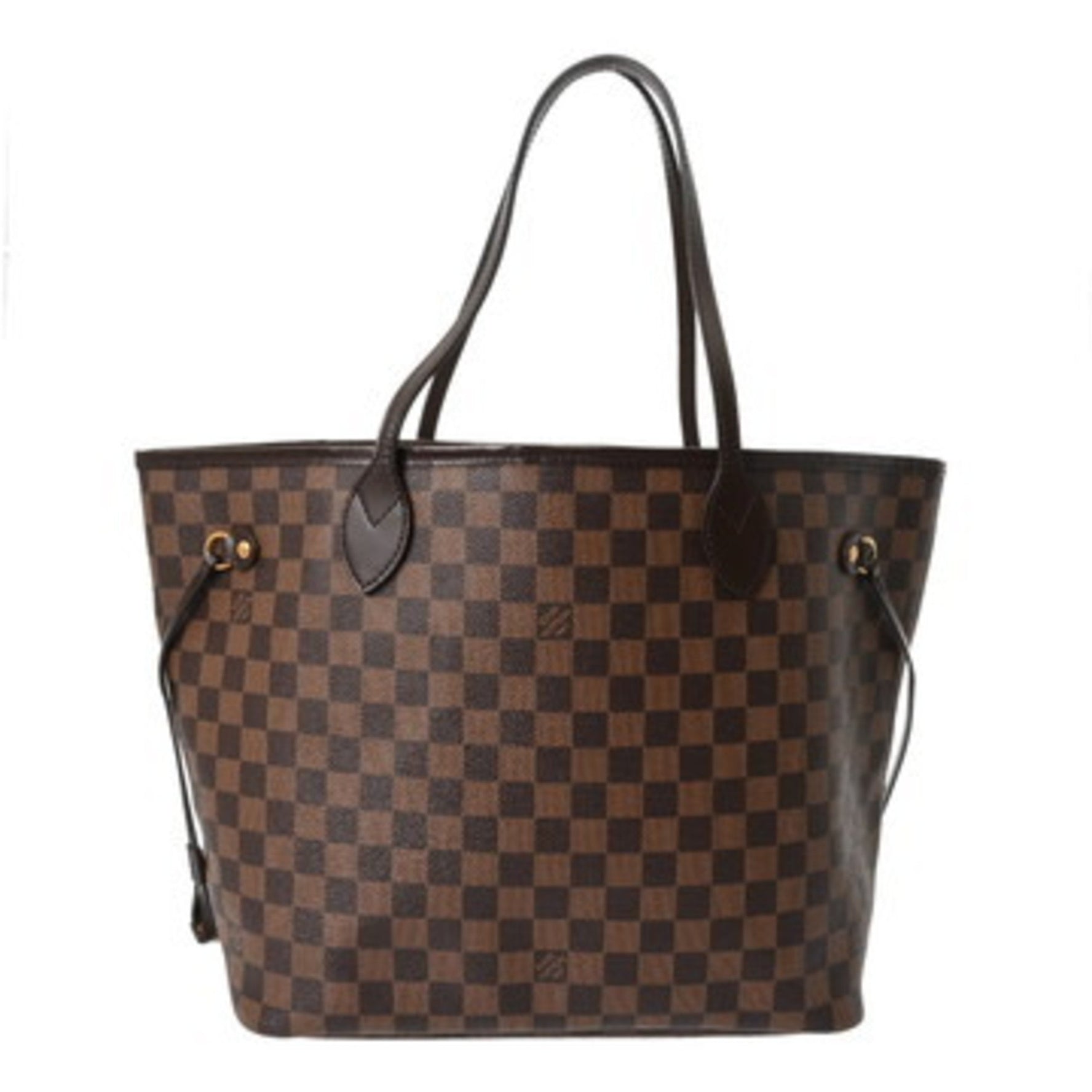 LOUIS VUITTON Damier Neverfull MM Brown Rose Ballerine Canvas Tote Bag