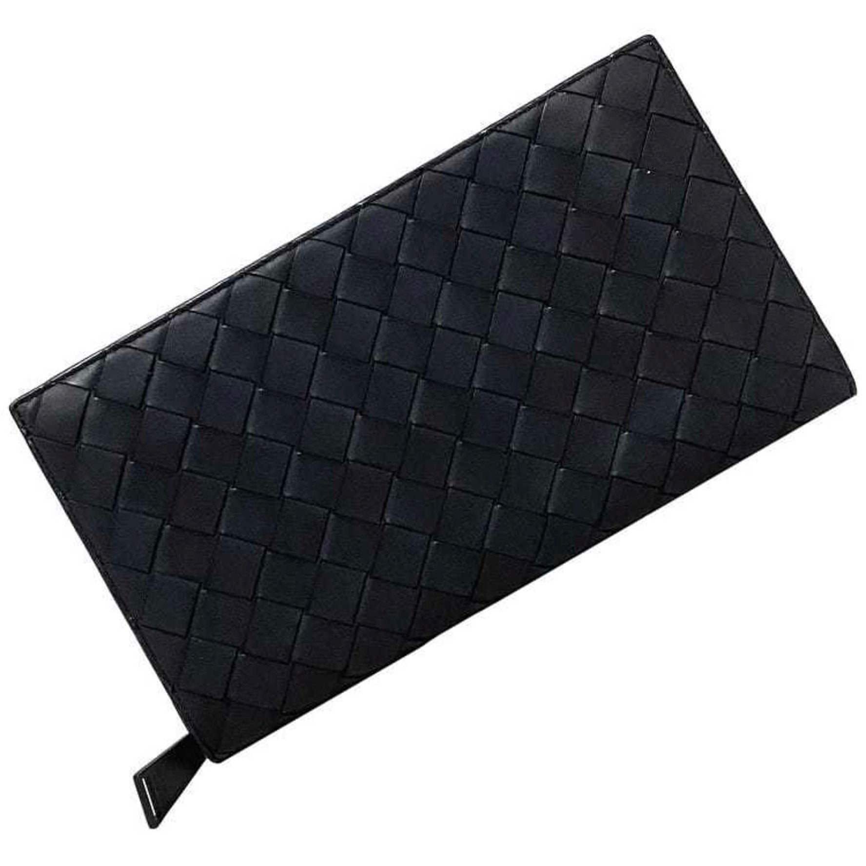 Bottega Veneta round long wallet matte metal fittings intrecciato leather BOTTEGA VENETA 1
