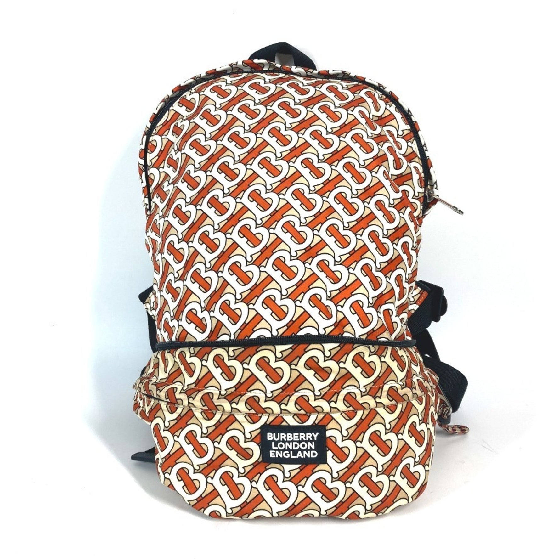 BURBERRY Body bag, waist pouch, belt TB backpack, rucksack, nylon, men's, orange