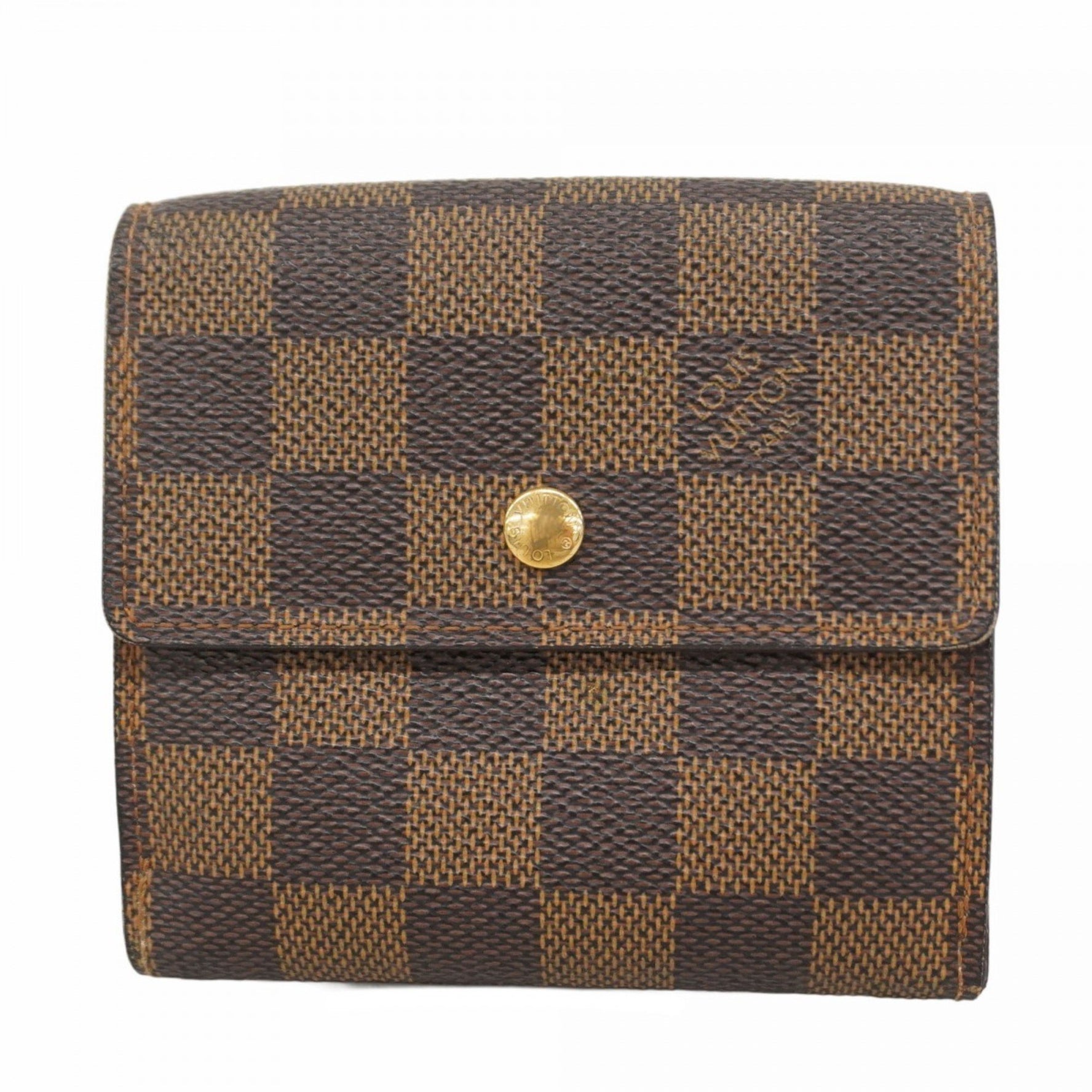 Louis Vuitton Tri-fold Wallet Damier Porte Monnaie Carte Credit