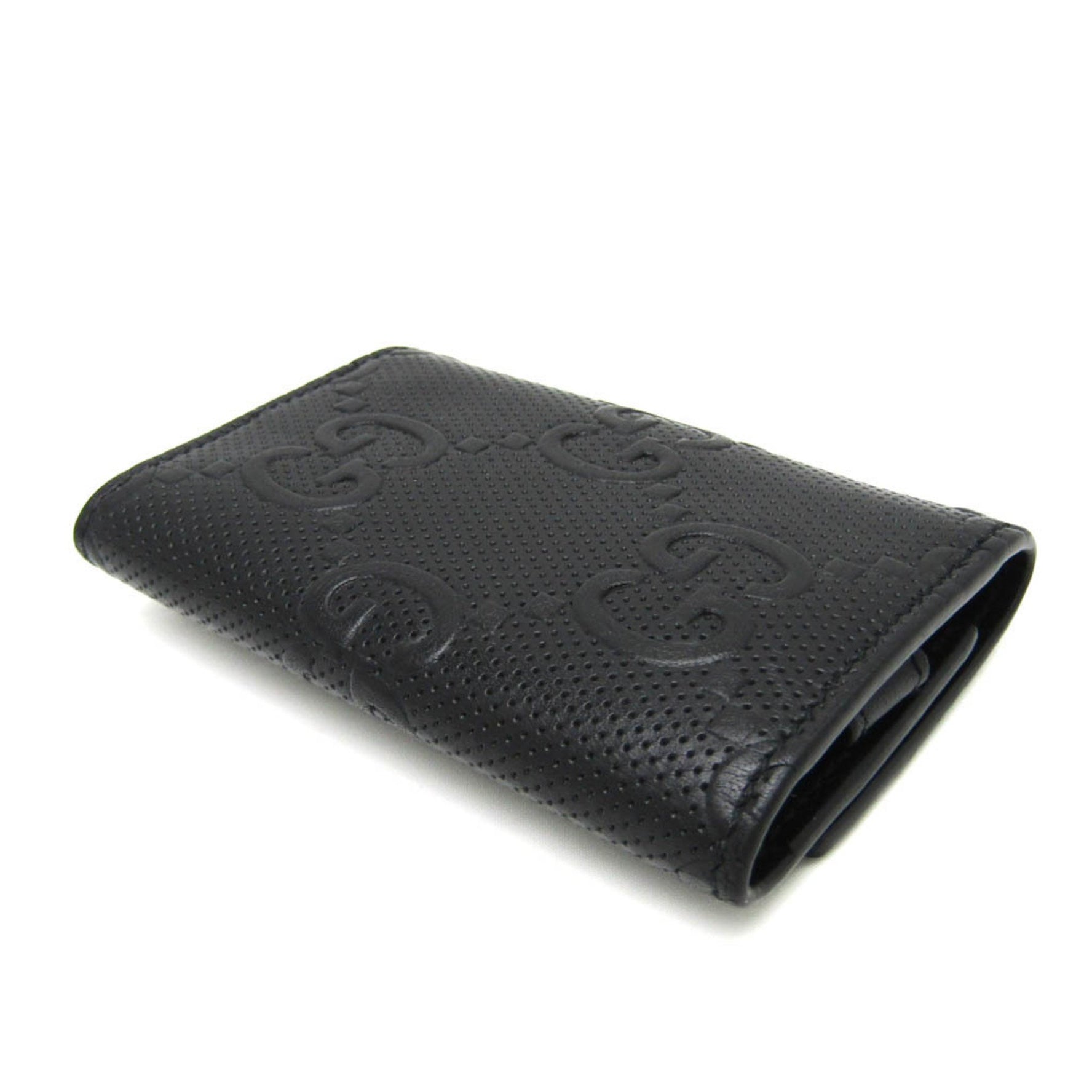 Gucci GG Embossed Men,Women Leather Key Case