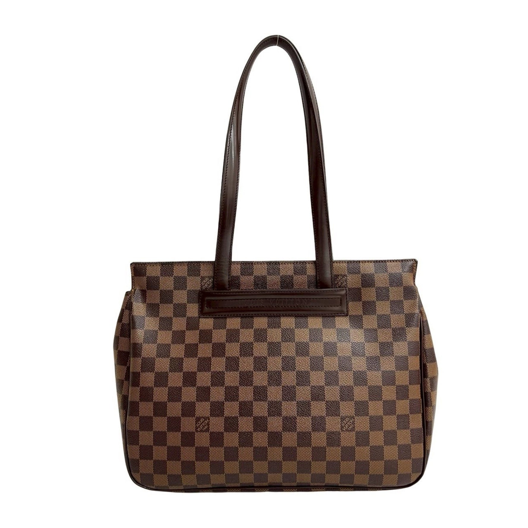 LOUIS VUITTON Vintage Parioli PM Damier Ebene Leather Tote Bag/Semi-Shoulder Bag