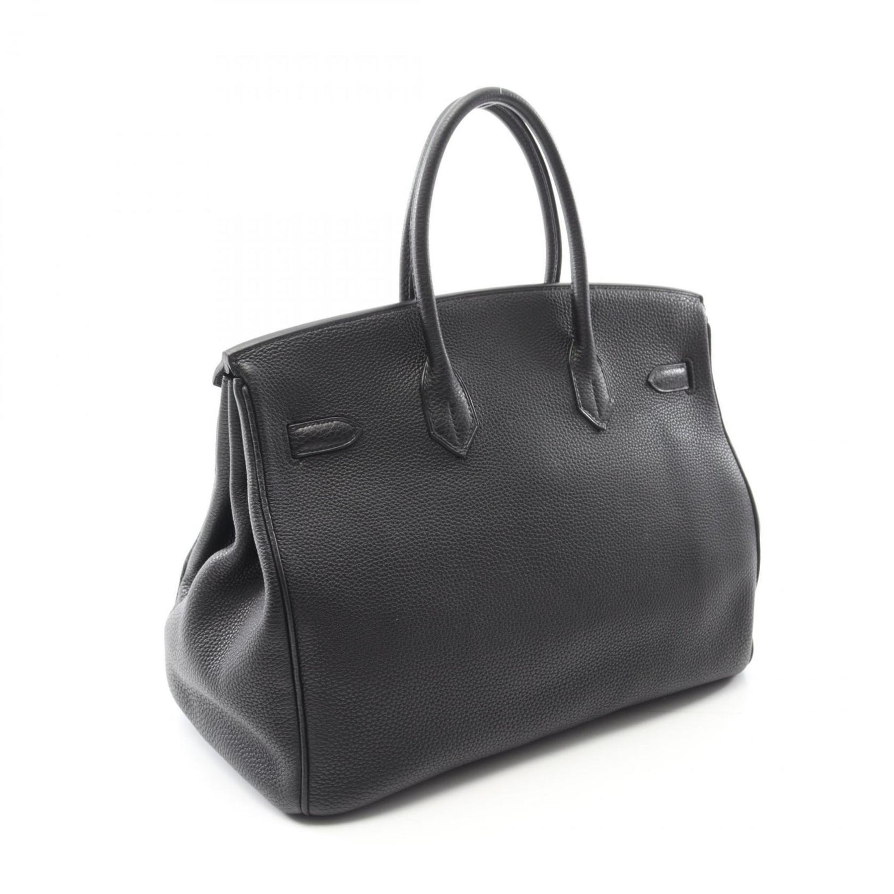 Hermes Birkin 35 handbag, leather Togo, women's, black