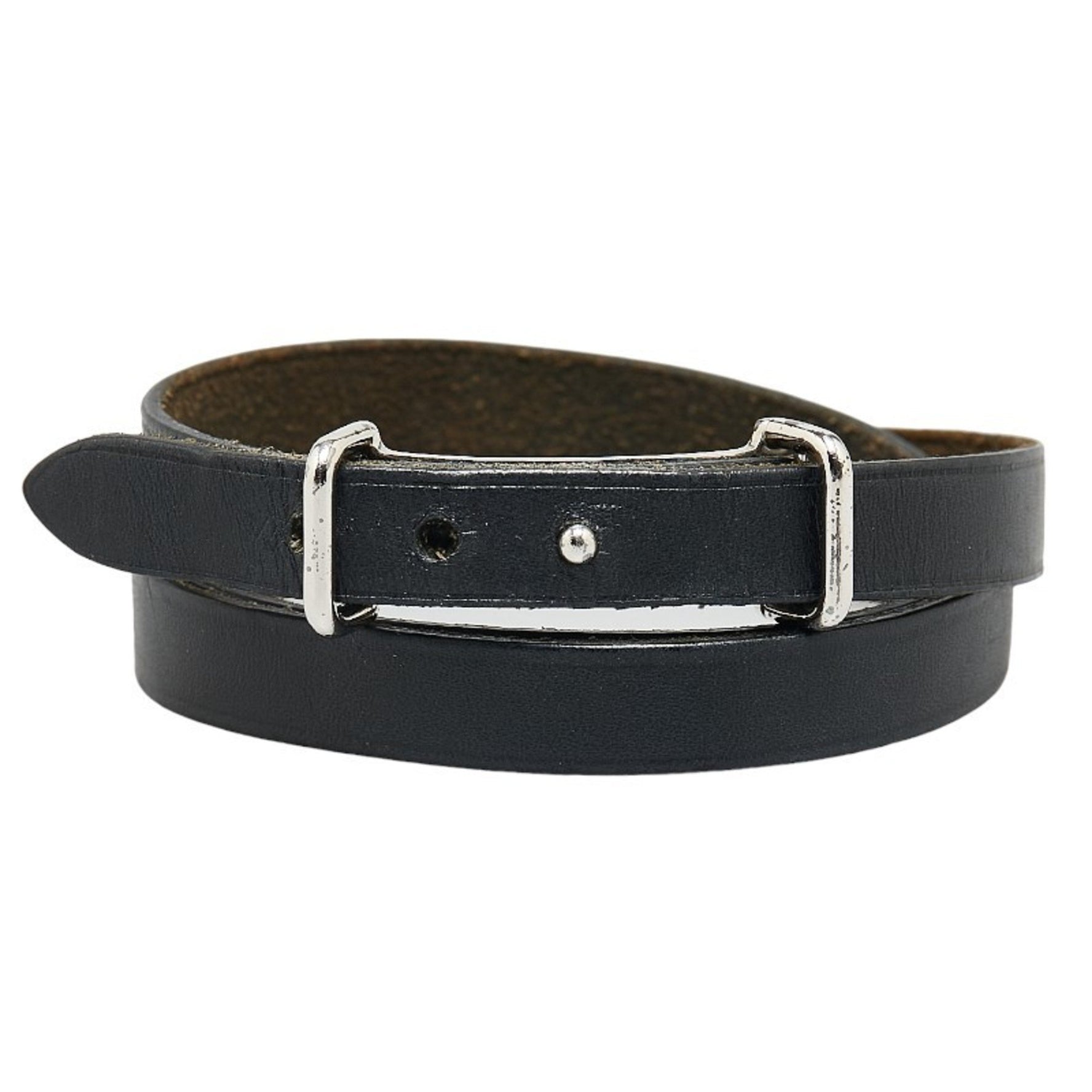 Hermes Bracelet Silver Leather