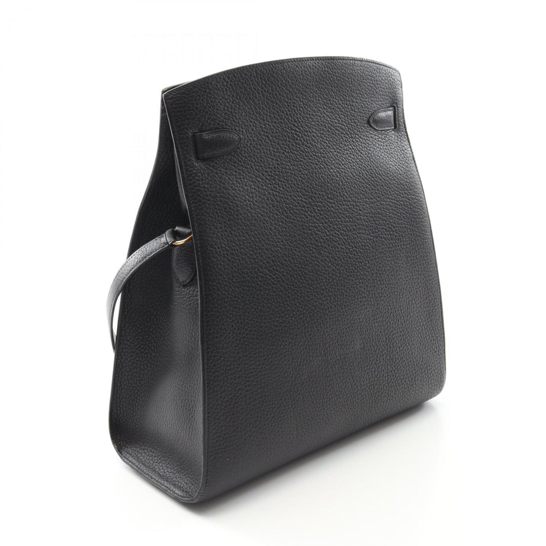 Hermes Hermès Kelly Sport GM Shoulder Bag, Leather, Ardennes, Women's, Black