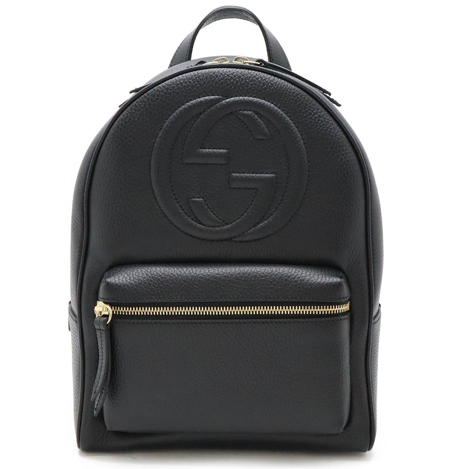 GUCCI Soho Backpack, Chain Shoulder, Leather
