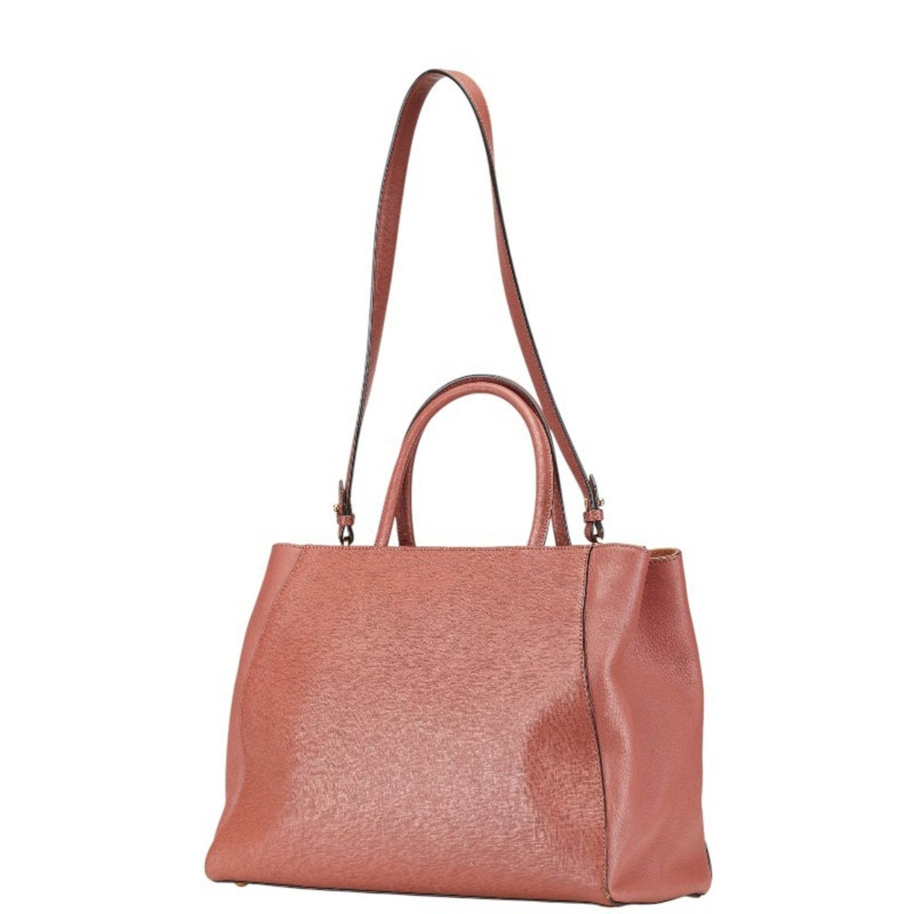 FENDI Trois Toujours Handbag Shoulder Bag Leather