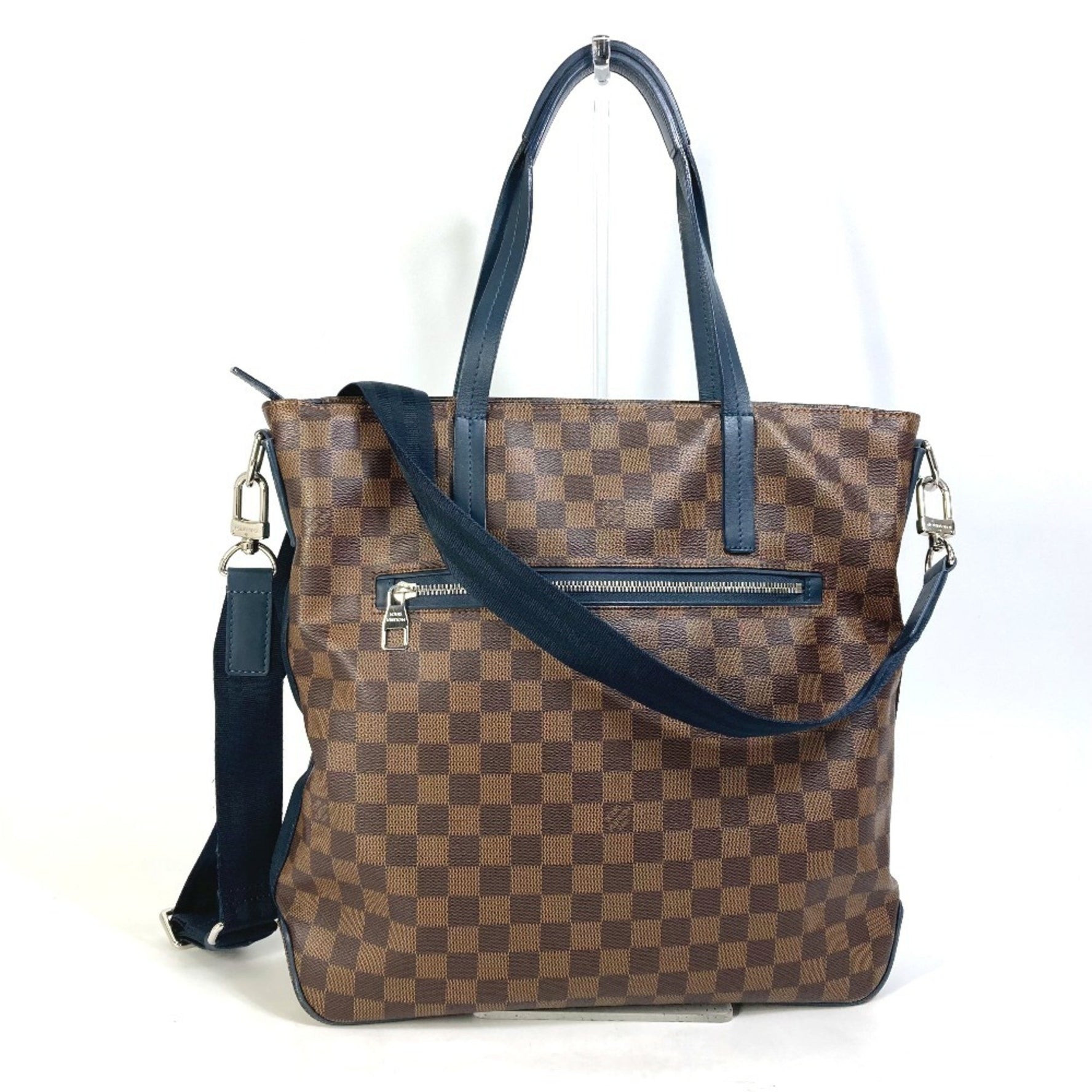 Louis Vuitton Damier Herald Shoulder Bag/Tote Bag in Canvas, Men's, Ebene Brown