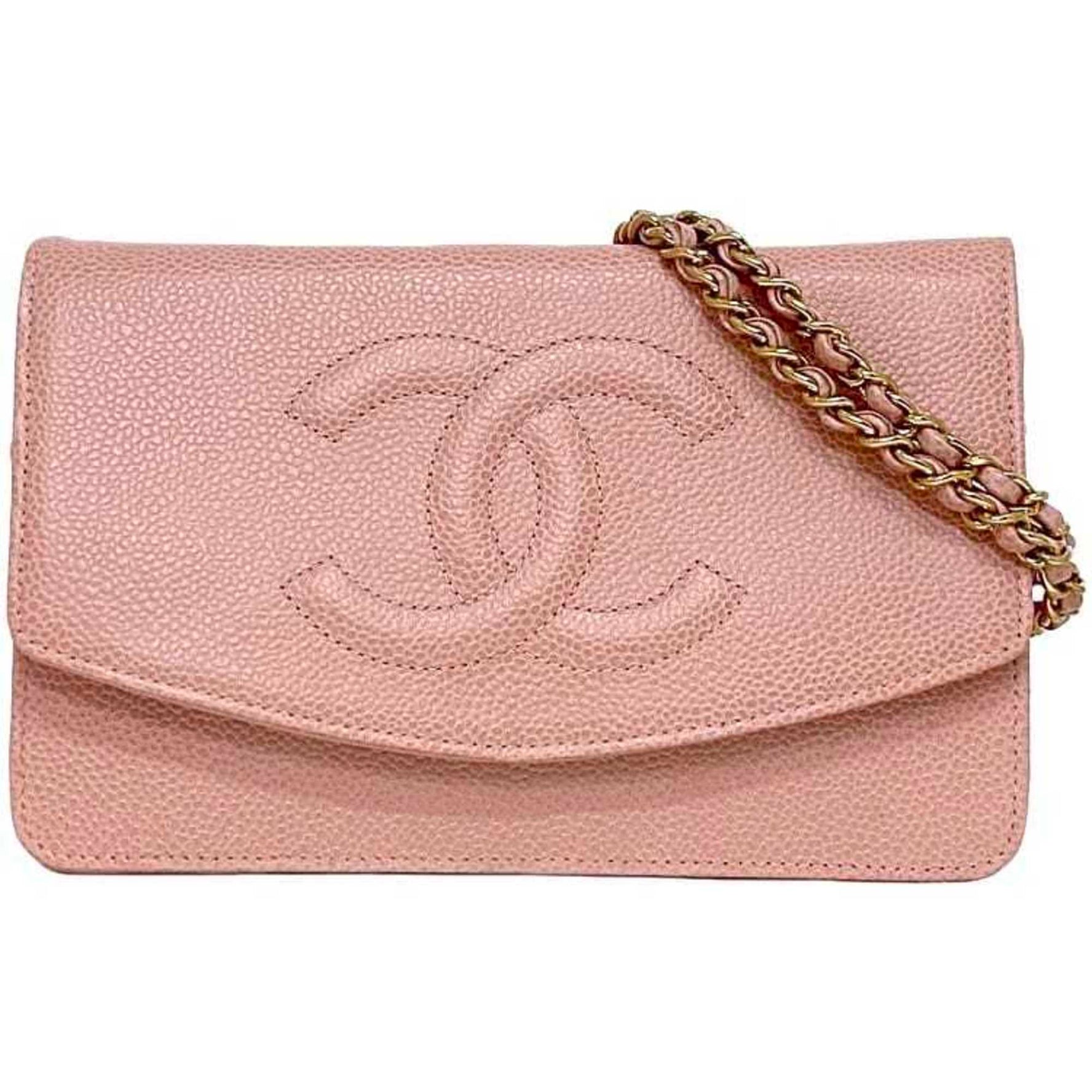 Chanel Chain Shoulder Coco Mark Crossbody Caviar Skin Series Grained Calfskin Flap