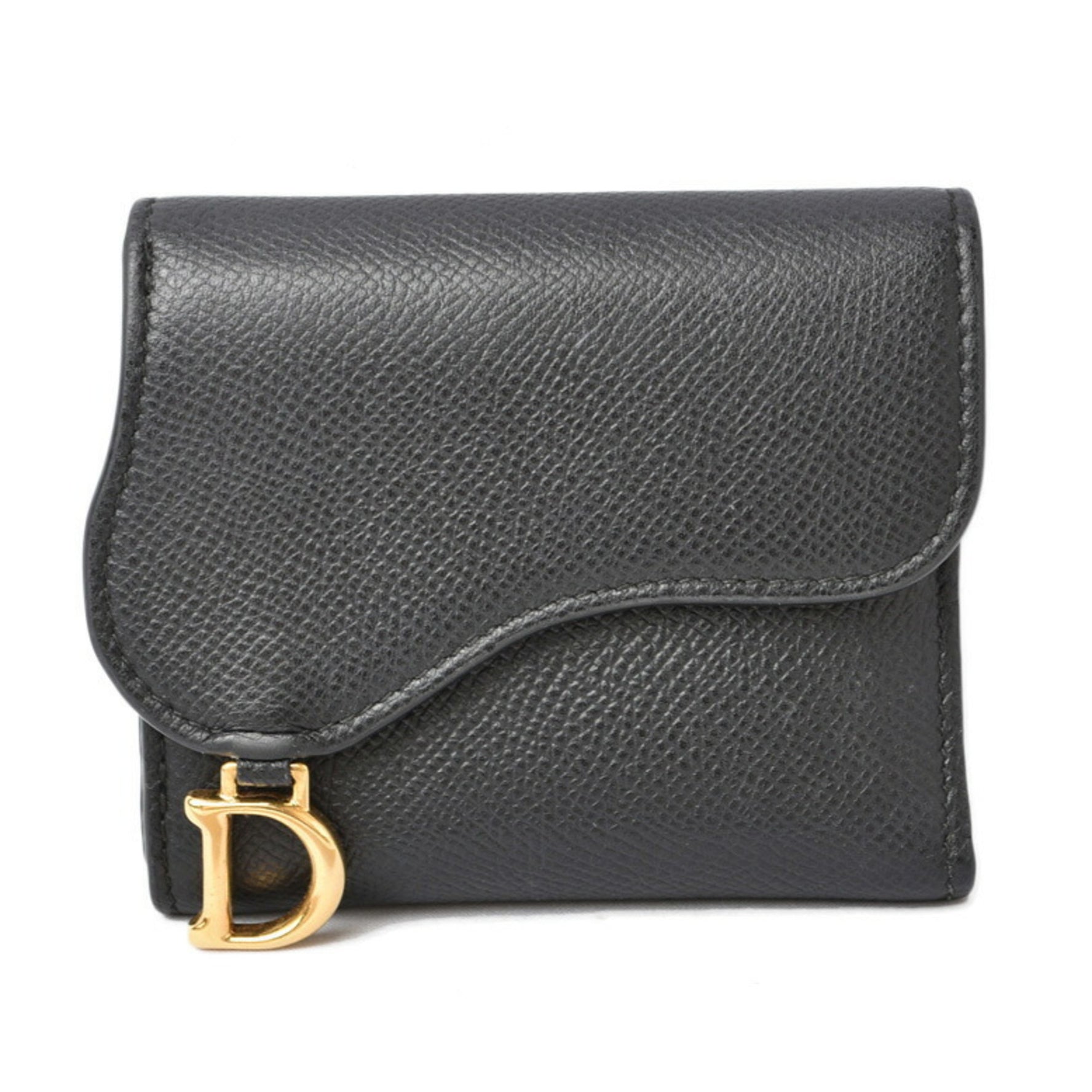 Christian Dior Wallet Tri-fold Saddle Lotus