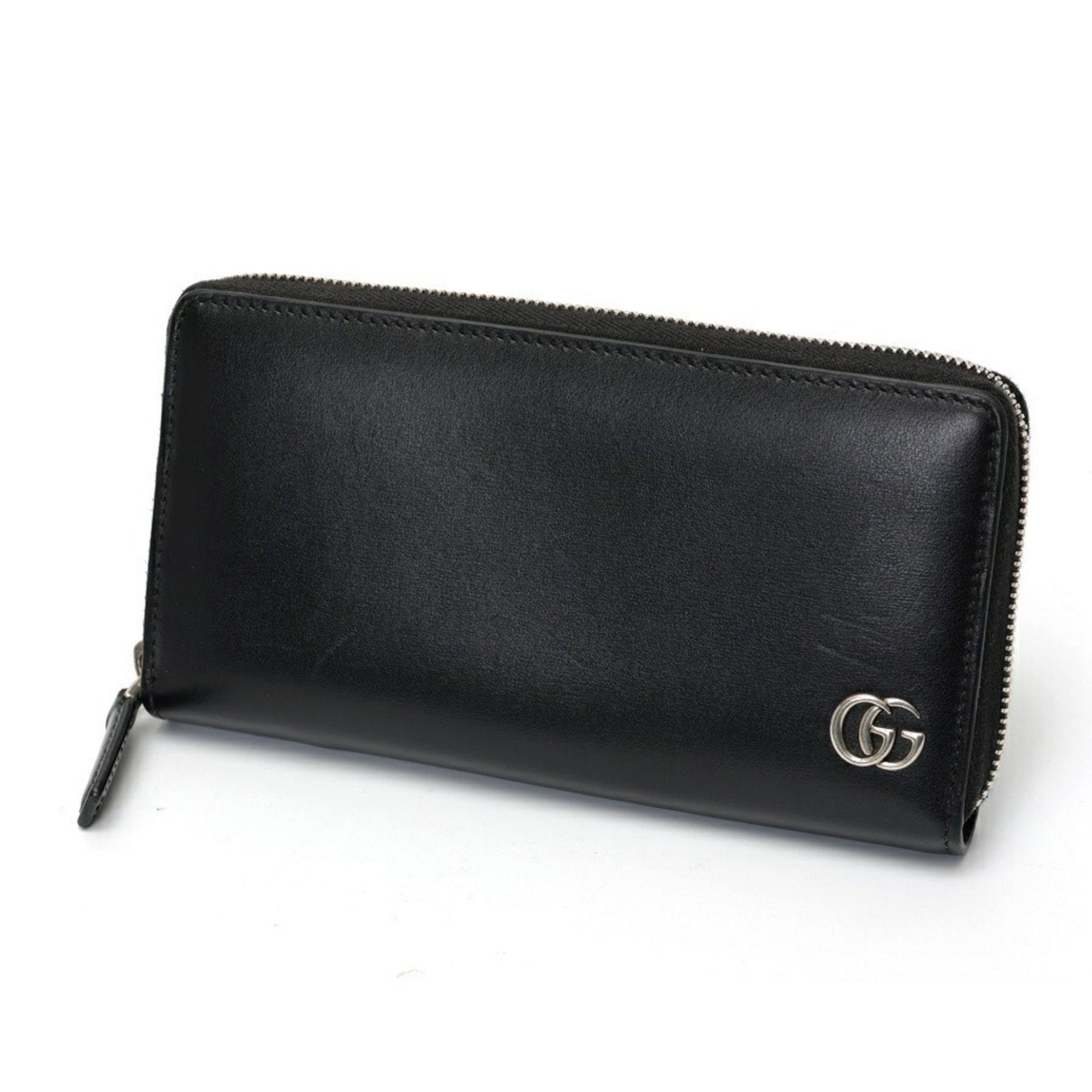 GUCCI Round Zippy Wallet Leather