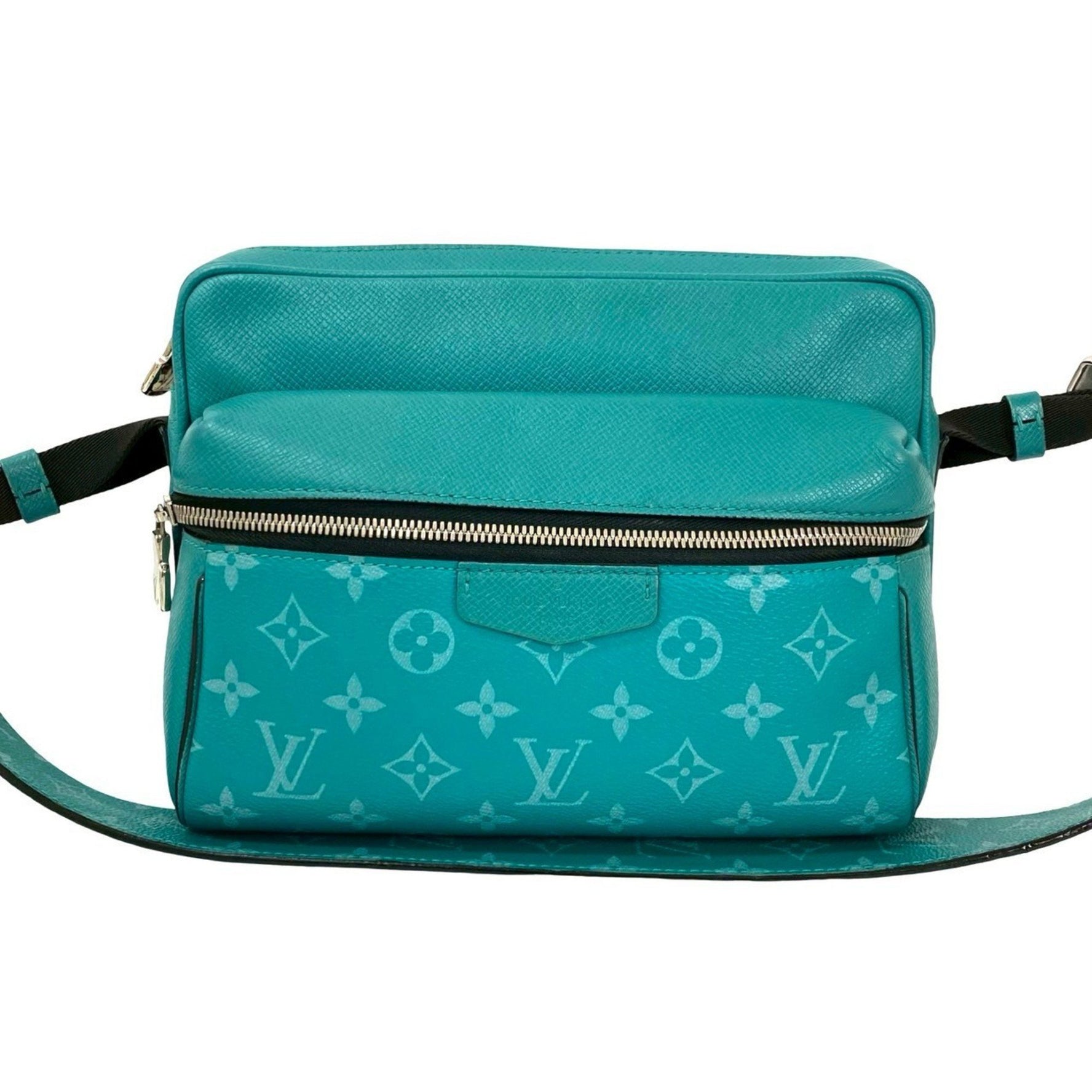 LOUIS VUITTON Outdoor Messenger PM Monogram Taiga Rama Leather Shoulder Bag