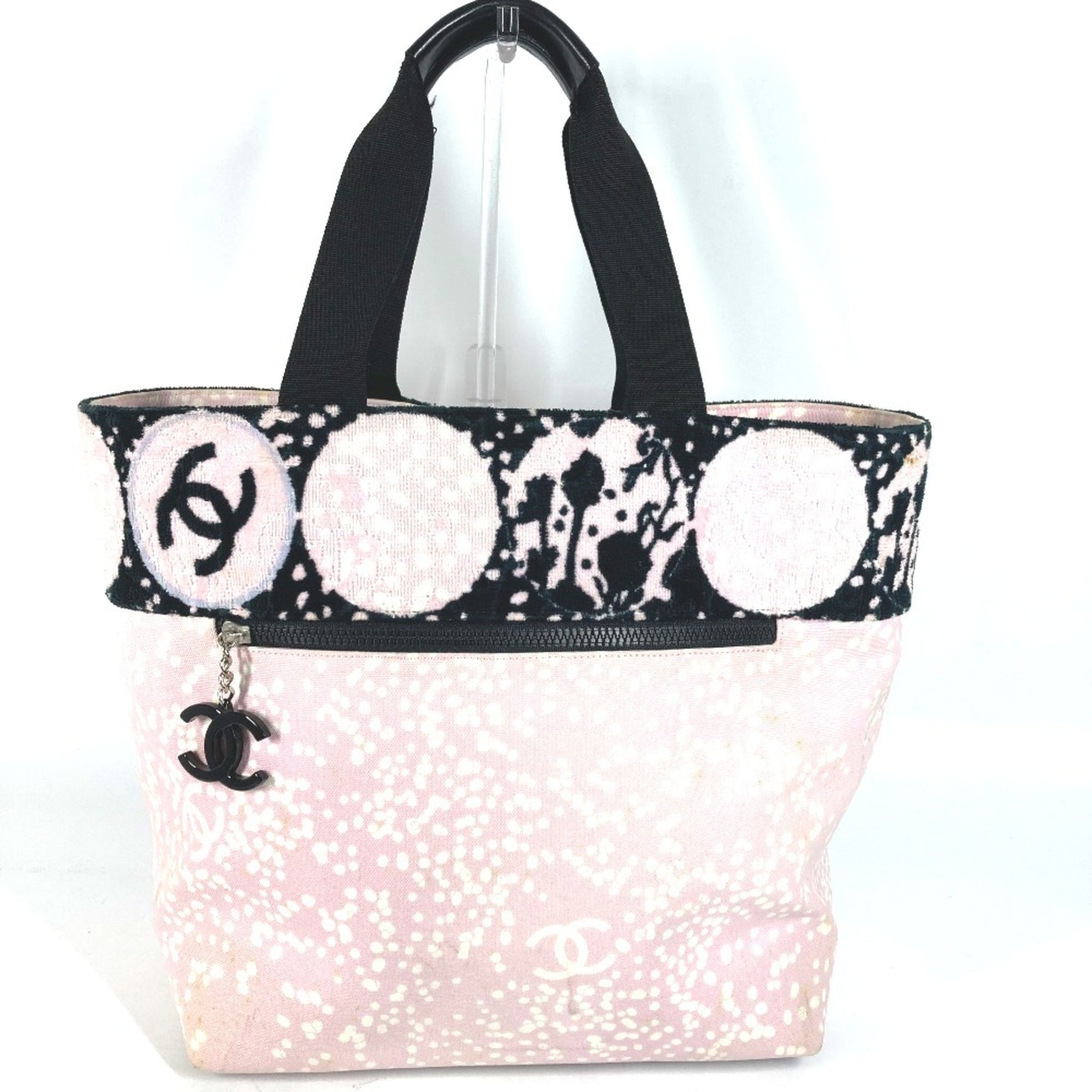 Chanel High Summer Pile Large Tote Bag shoulder bag Shoulder Bag Black