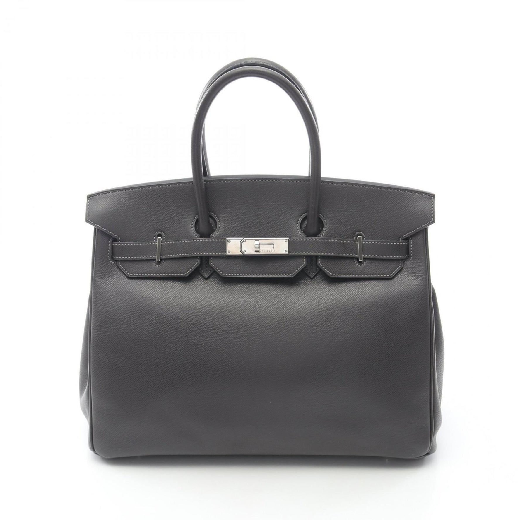 Hermes Hermès Birkin 35 handbag, leather, Couchvel, women's, gray