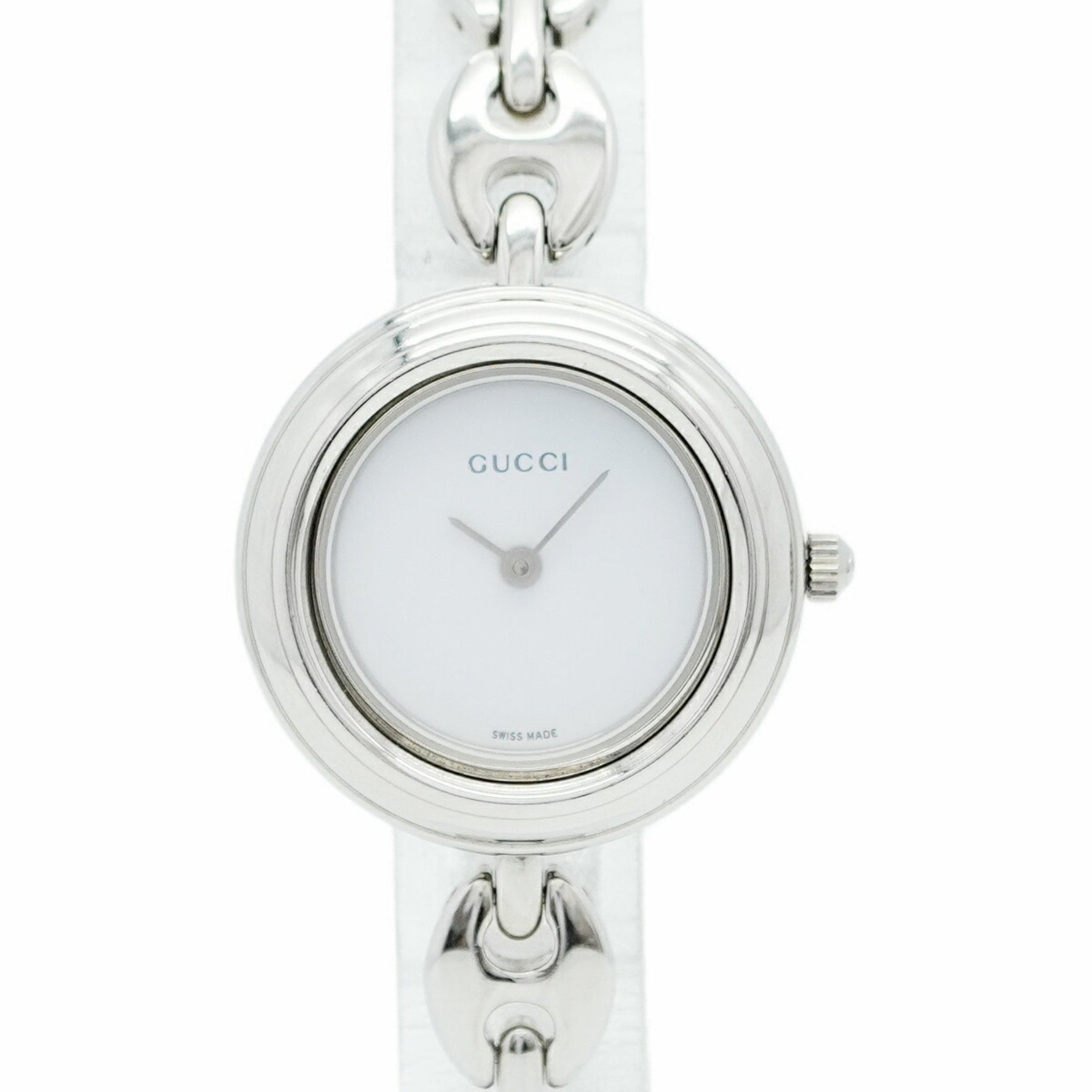 Gucci Change Bezel 11 White Dial Watch