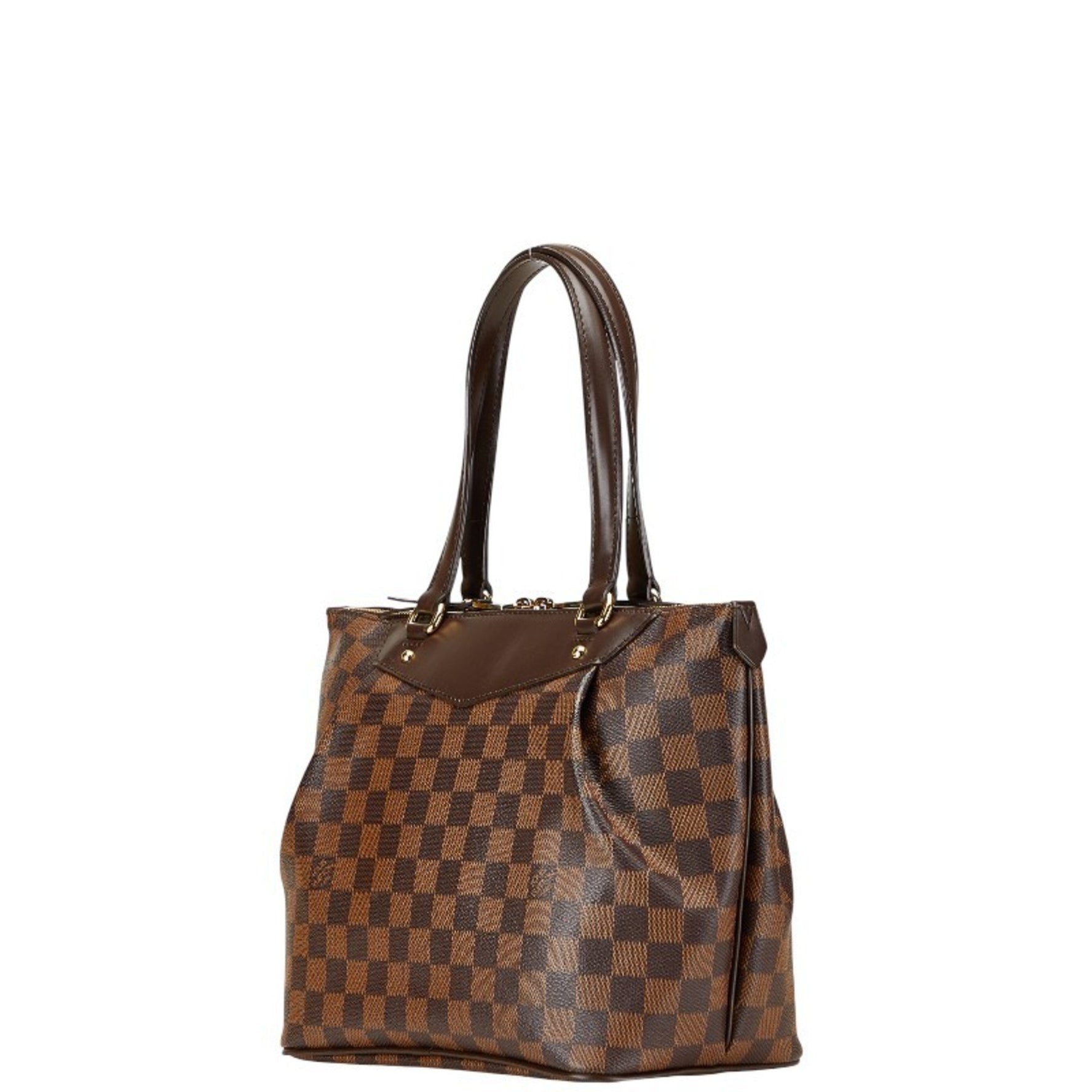 Louis Vuitton Damier Westminster PM Handbag Brown Leather LOUIS VUITTON