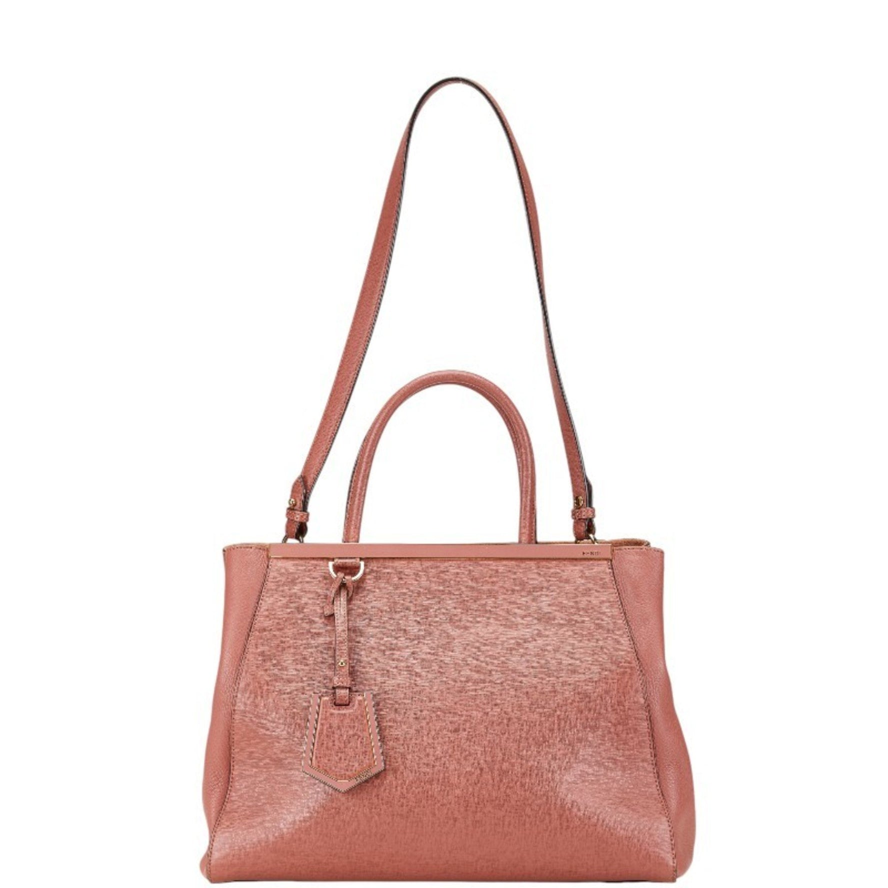 FENDI Trois Toujours Handbag Shoulder Bag Leather