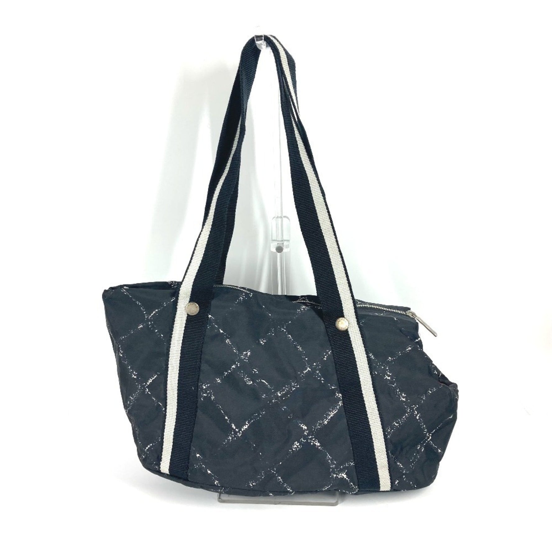 CHANEL Old Travel Line Pet Bag Shoulder Boston Nylon Men's