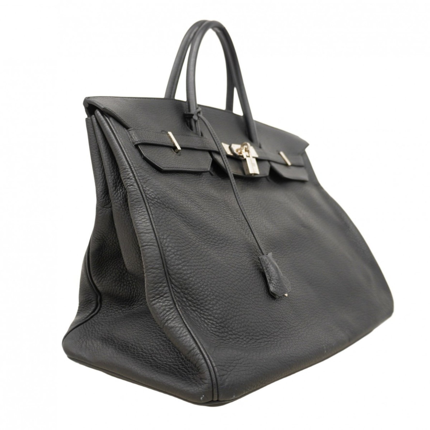 Hermes Birkin 40 Togo Black Handbag (G Stamp) for Women