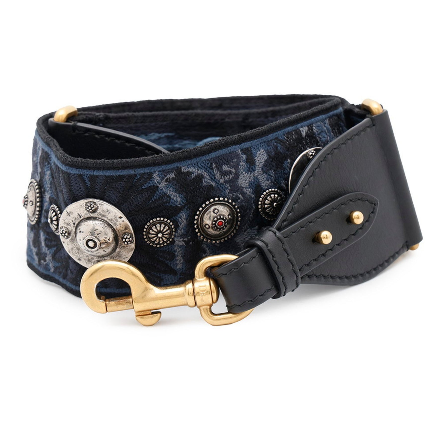Christian Dior Shoulder Strap Medallion Embroidery