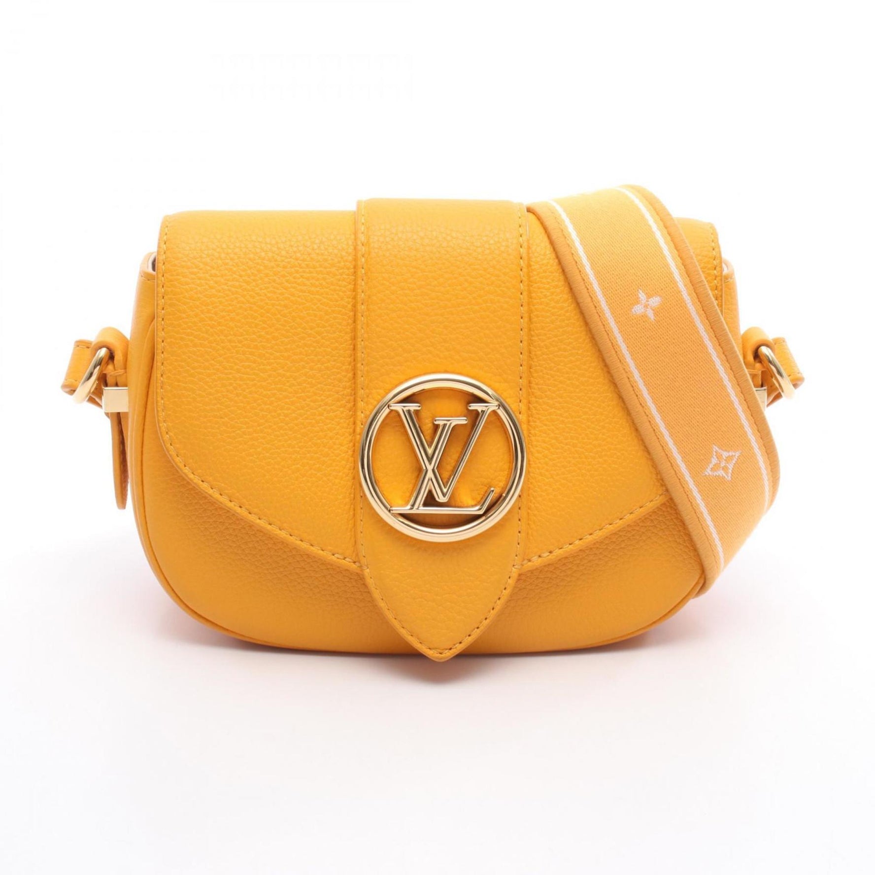Louis Vuitton LV PONT 9 Soft PM Shoulder Bag, Leather, Sunbeam